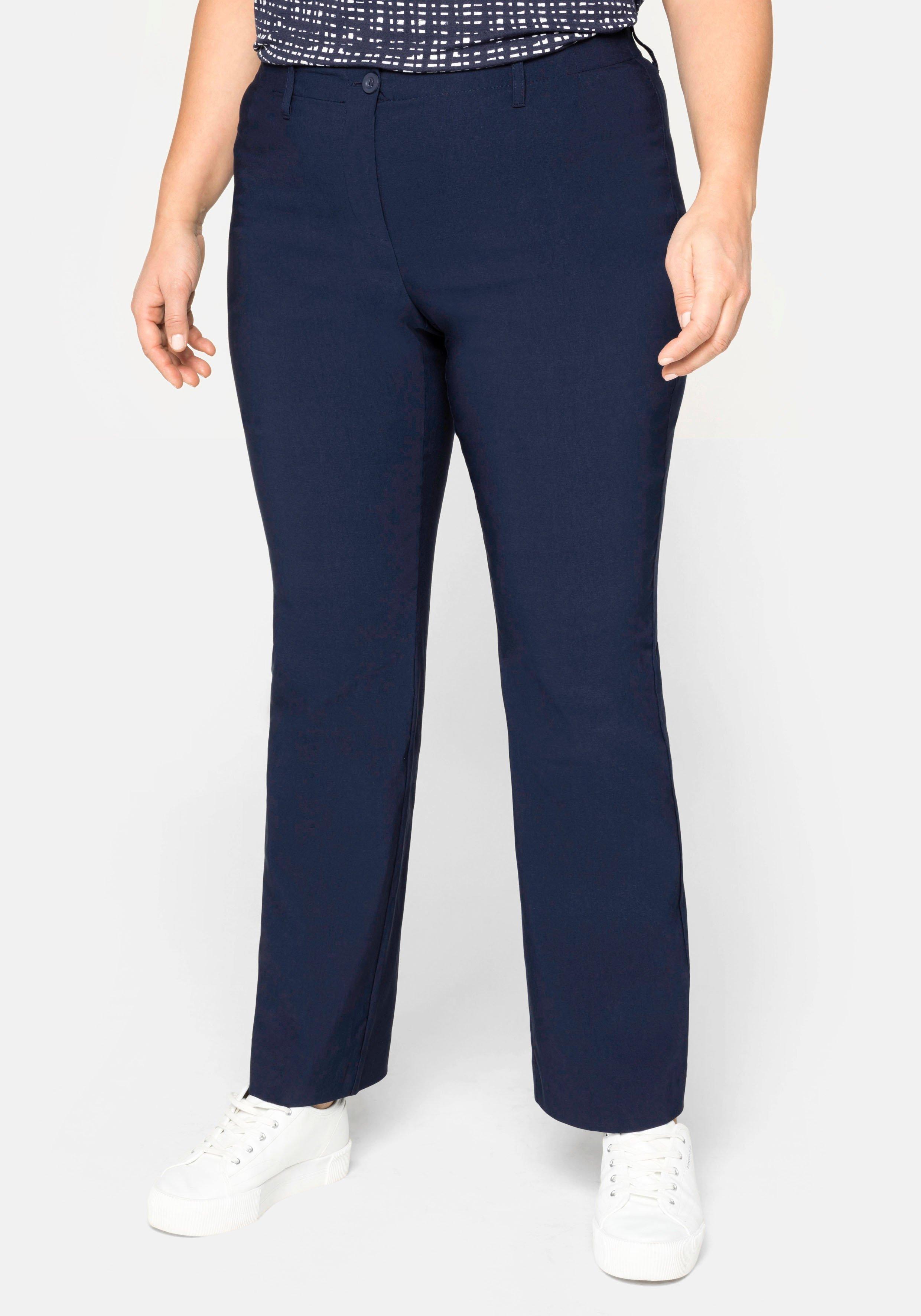 sheego Bengalinhose in Bootcut-Form - marine sheego