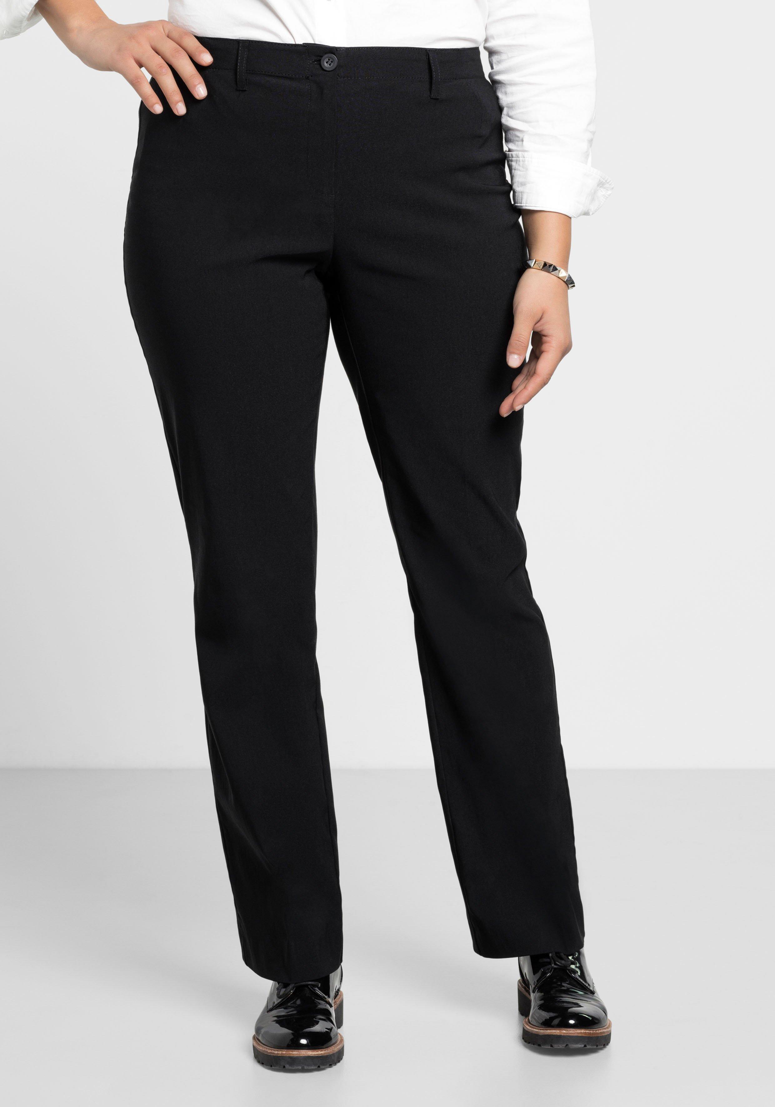 Bengalin-Hose in Bootcut-Form - schwarz | sheego