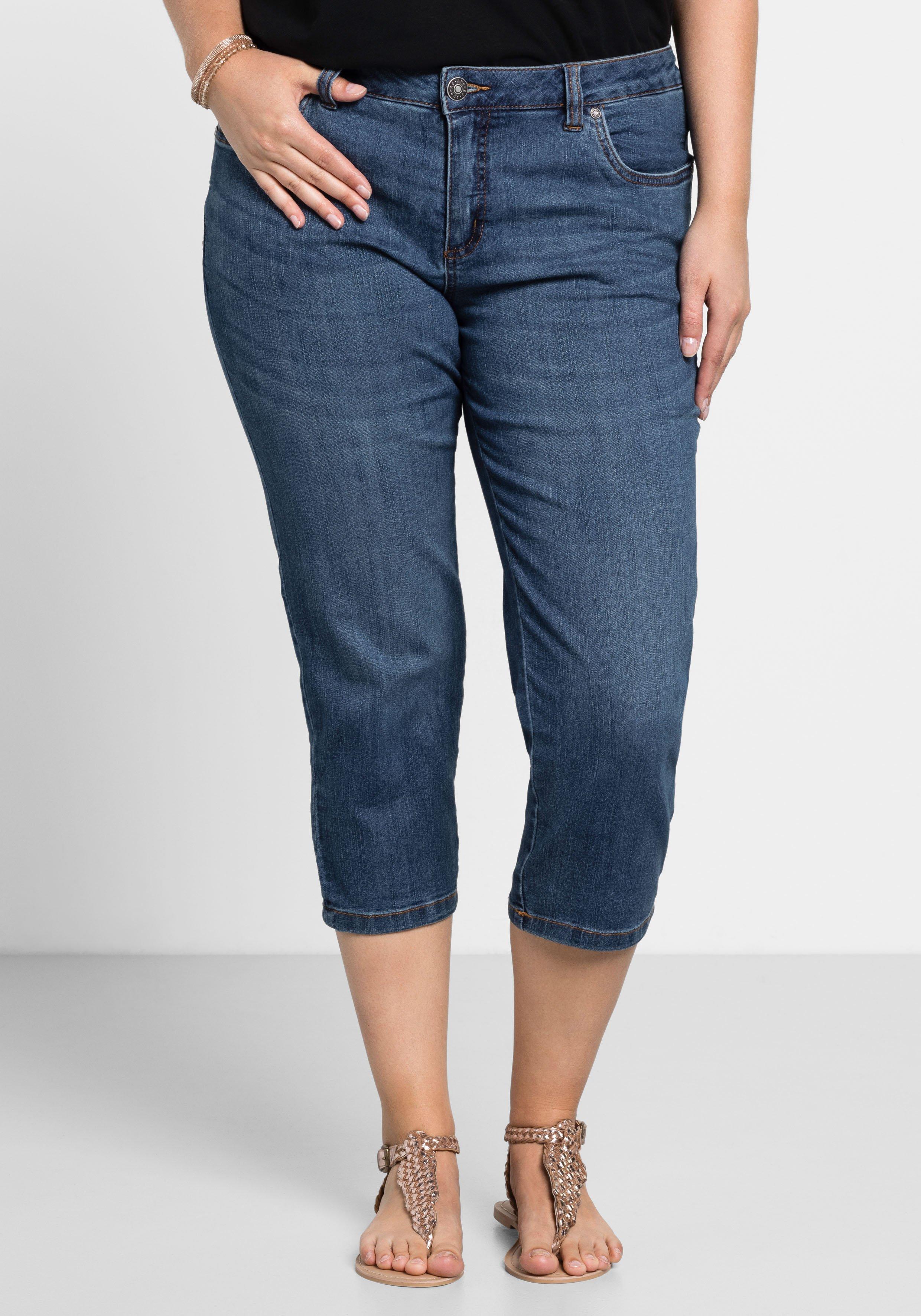 Damen Jeans große Size Größen Größe Plus sheego Mode 52 3/4 › | ♥
