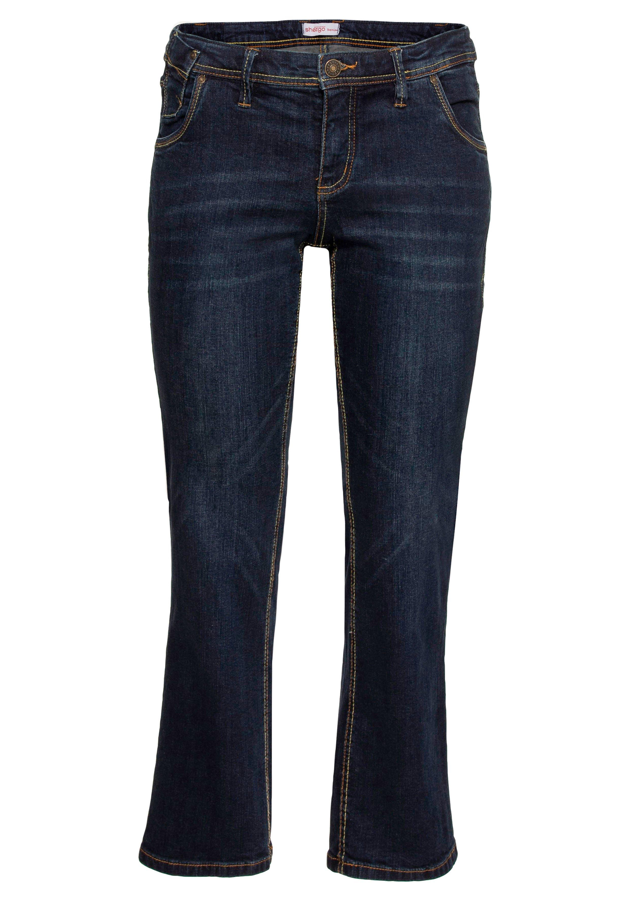 Jeansrock mit Falten - blue Denim | sheego