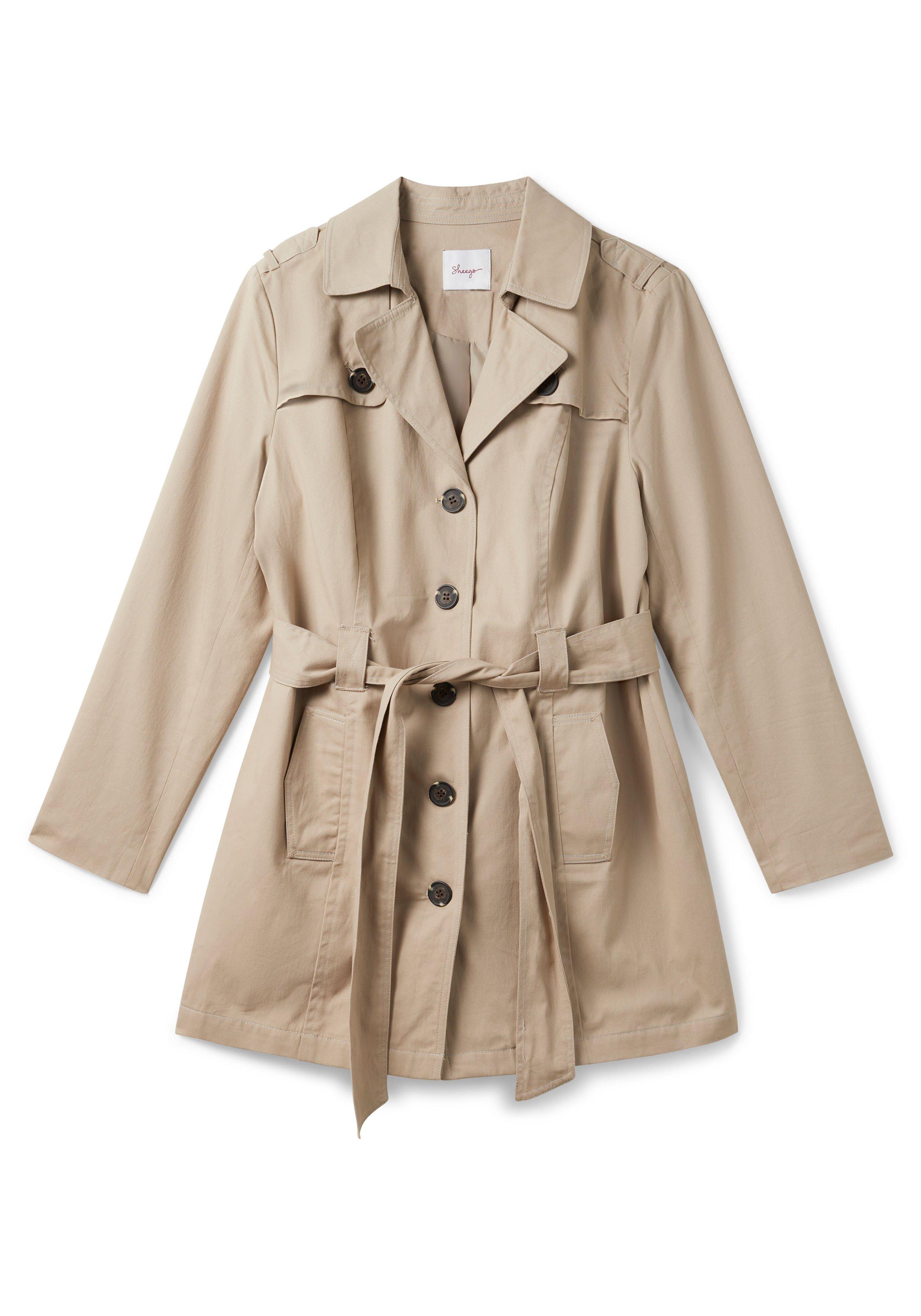 in sheego - | softtaupe Trenchcoat Kurzform