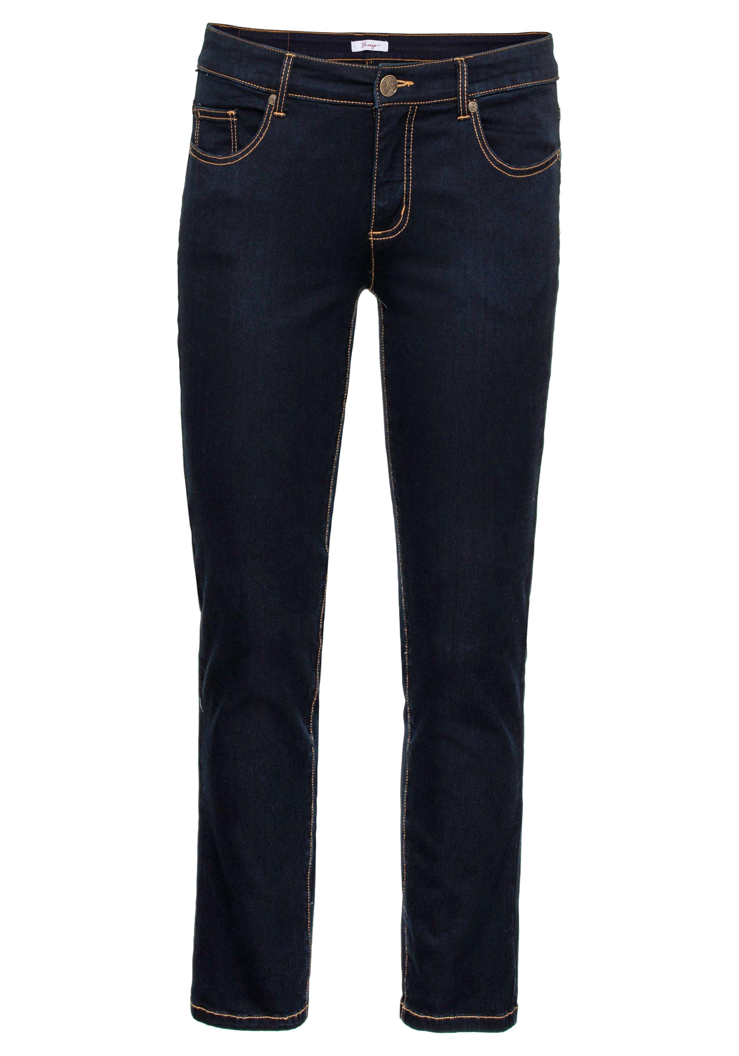 Denim sheego | 5-Pocket-Stil im Stretch-Jeans blue black - Schmale