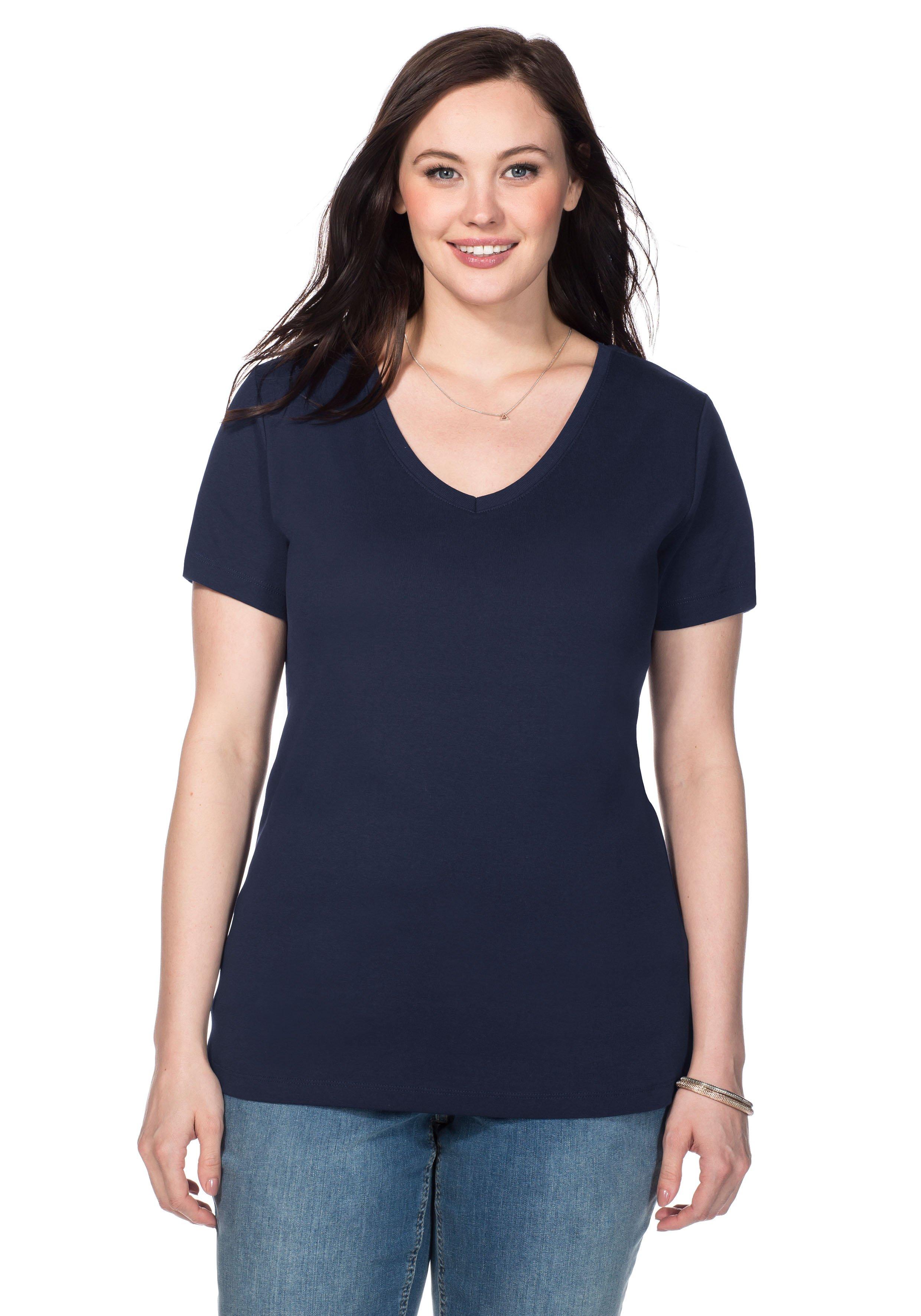 Shirts | große Mode Size Kurzarm blau sheego ♥ Größen Plus