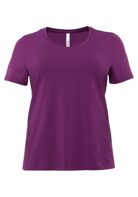 BASIC T-Shirt in leicht taillierter Form - lila - 44/46