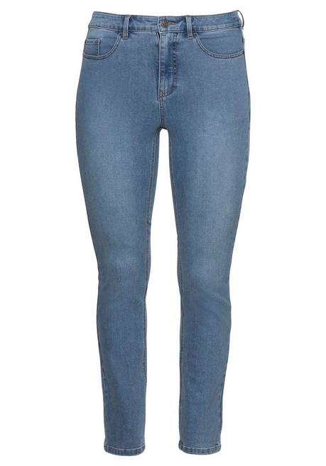 Skinny Power-Stretch-Jeans in 5-Pocket-Form - dark blue Denim | sheego