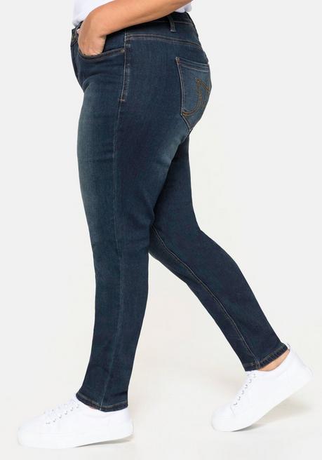Skinny Power-Stretch-Jeans in 5-Pocket-Form - dark blue Denim - 21