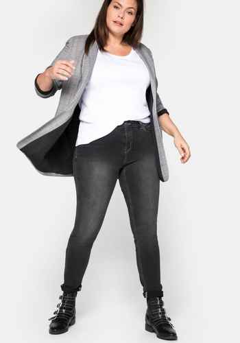 Damen Jeans große Größen schwarz › Größe 46 | sheego ♥ Plus Size Mode