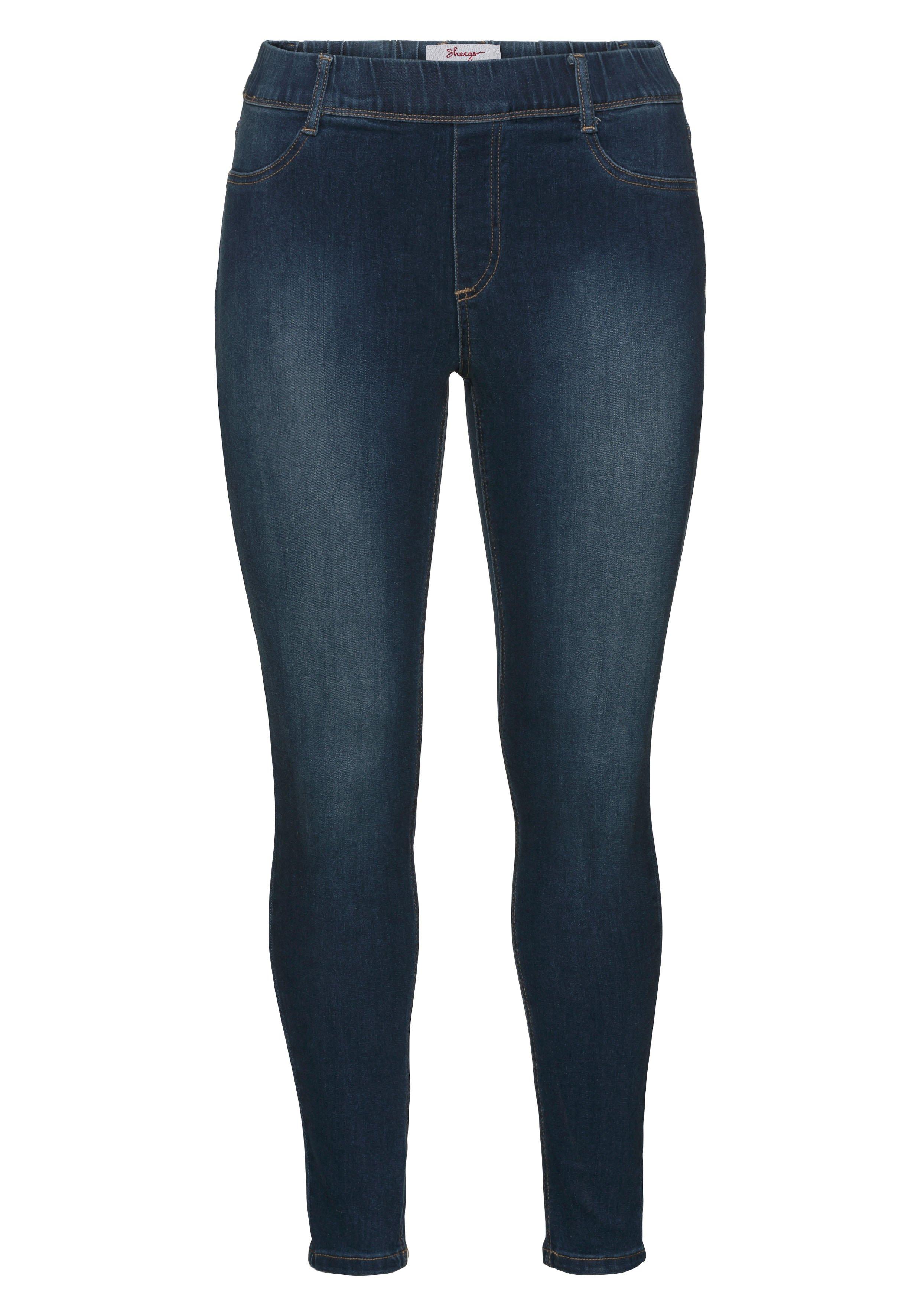 Jeggings in Power-Stretch-Qualität, mit Schlupfbund - black Denim