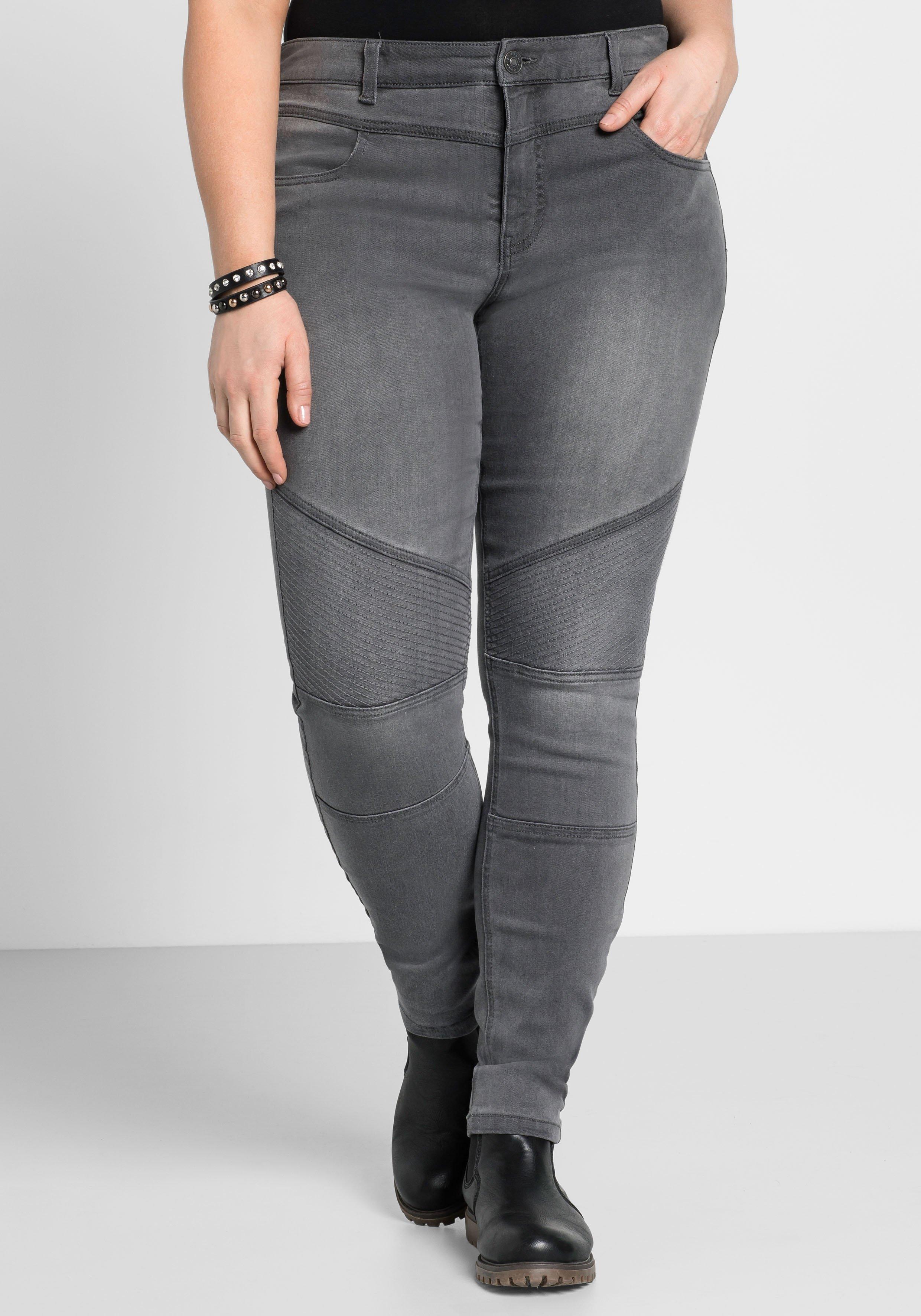Damen Jeans Grosse Grossen Grau Grosse 116 Sheego Plus Size Mode