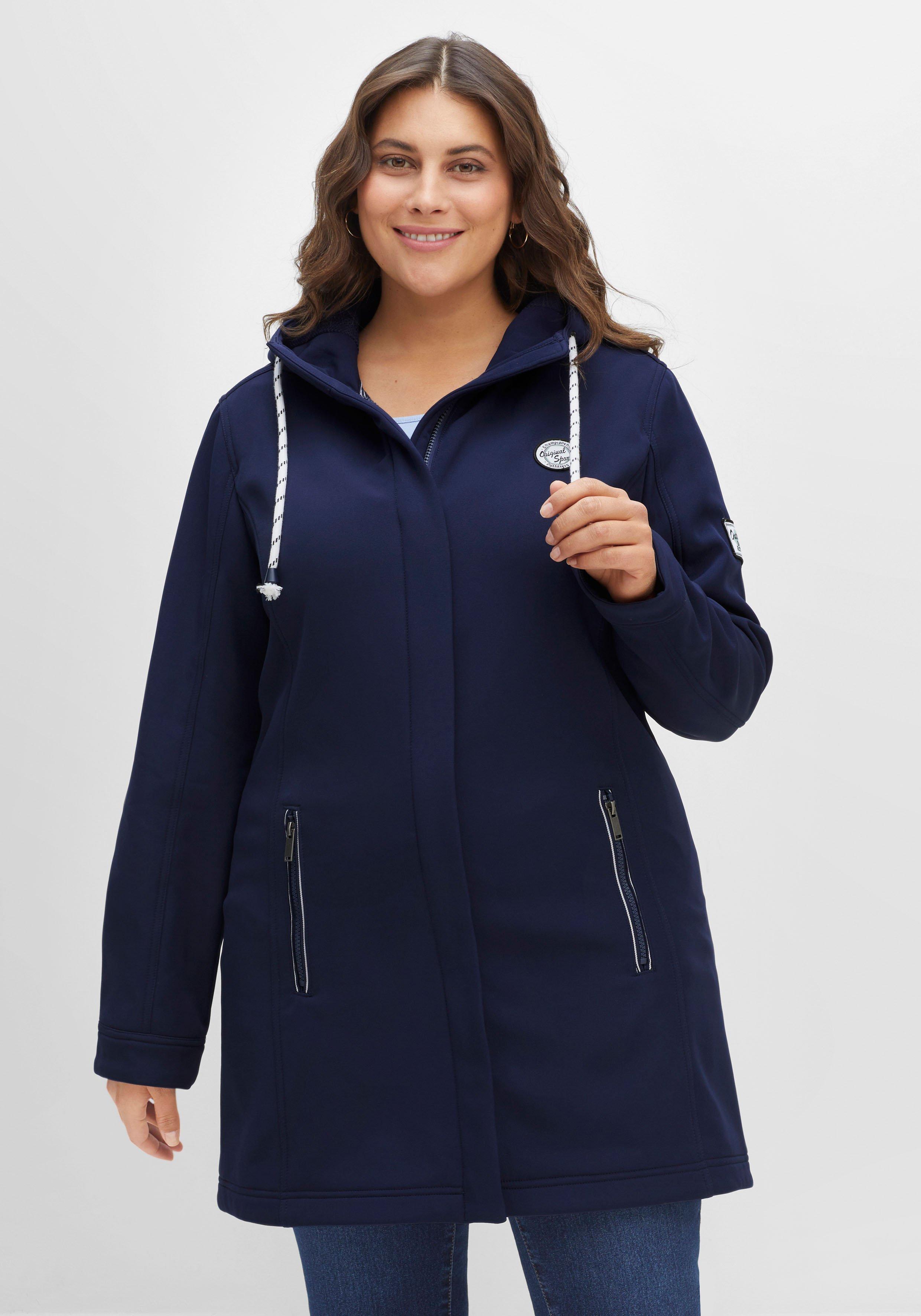 sheego Long-Softshelljacke - marine sheego