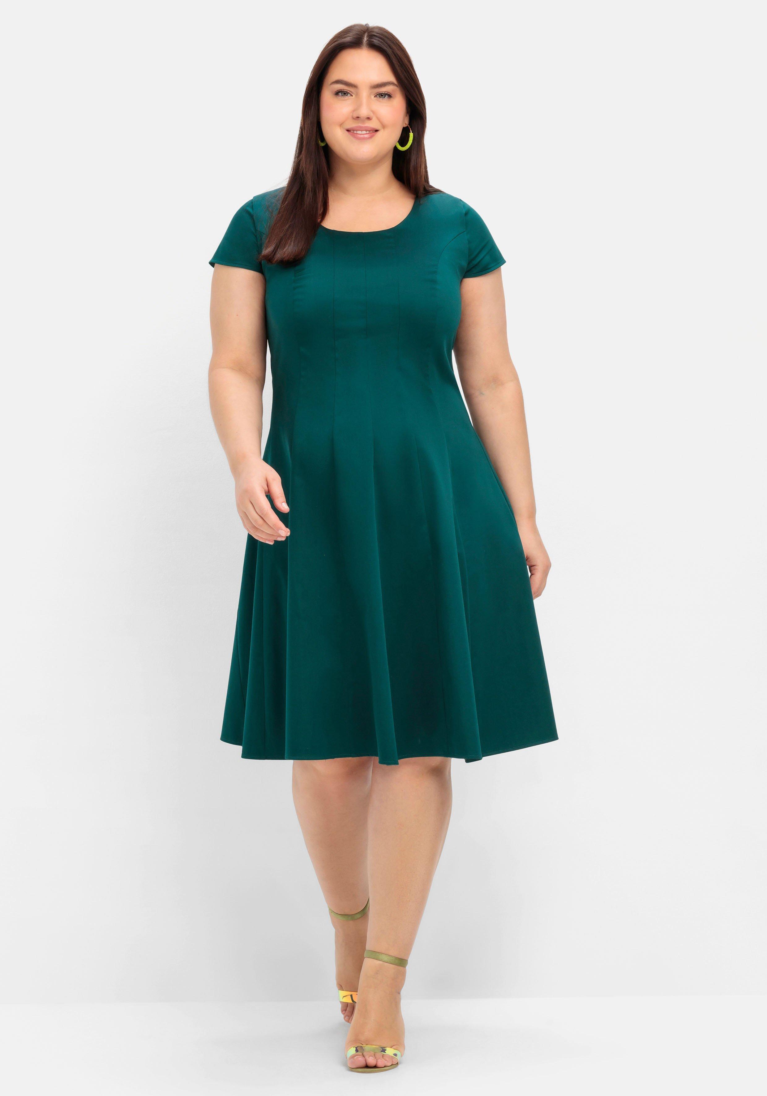 | ♥ Kurzarm Plus Size Cocktailkleider Größen sheego große Mode