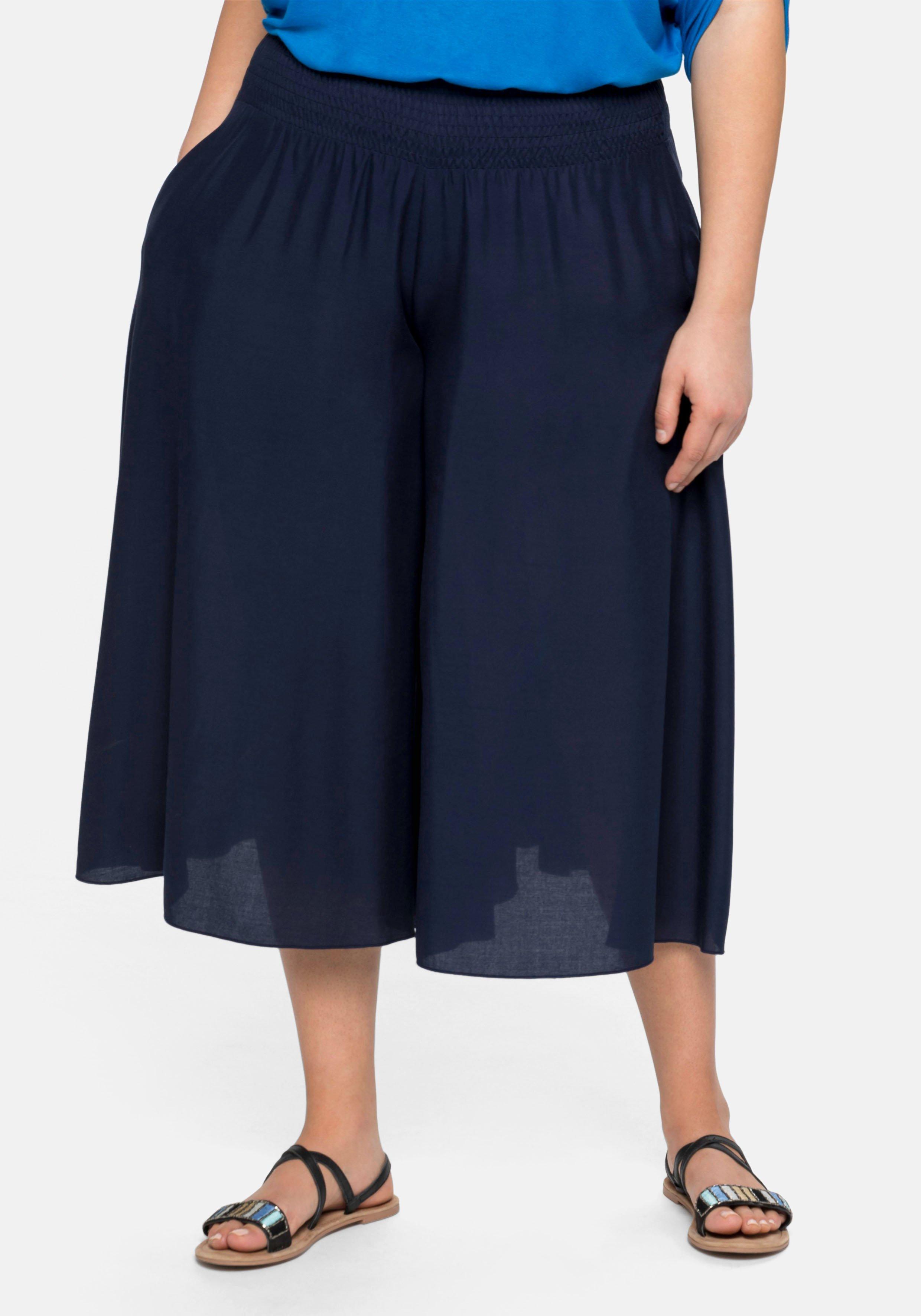 7/8 Hosen Damen große | Size Größen blau Plus Mode ♥ sheego