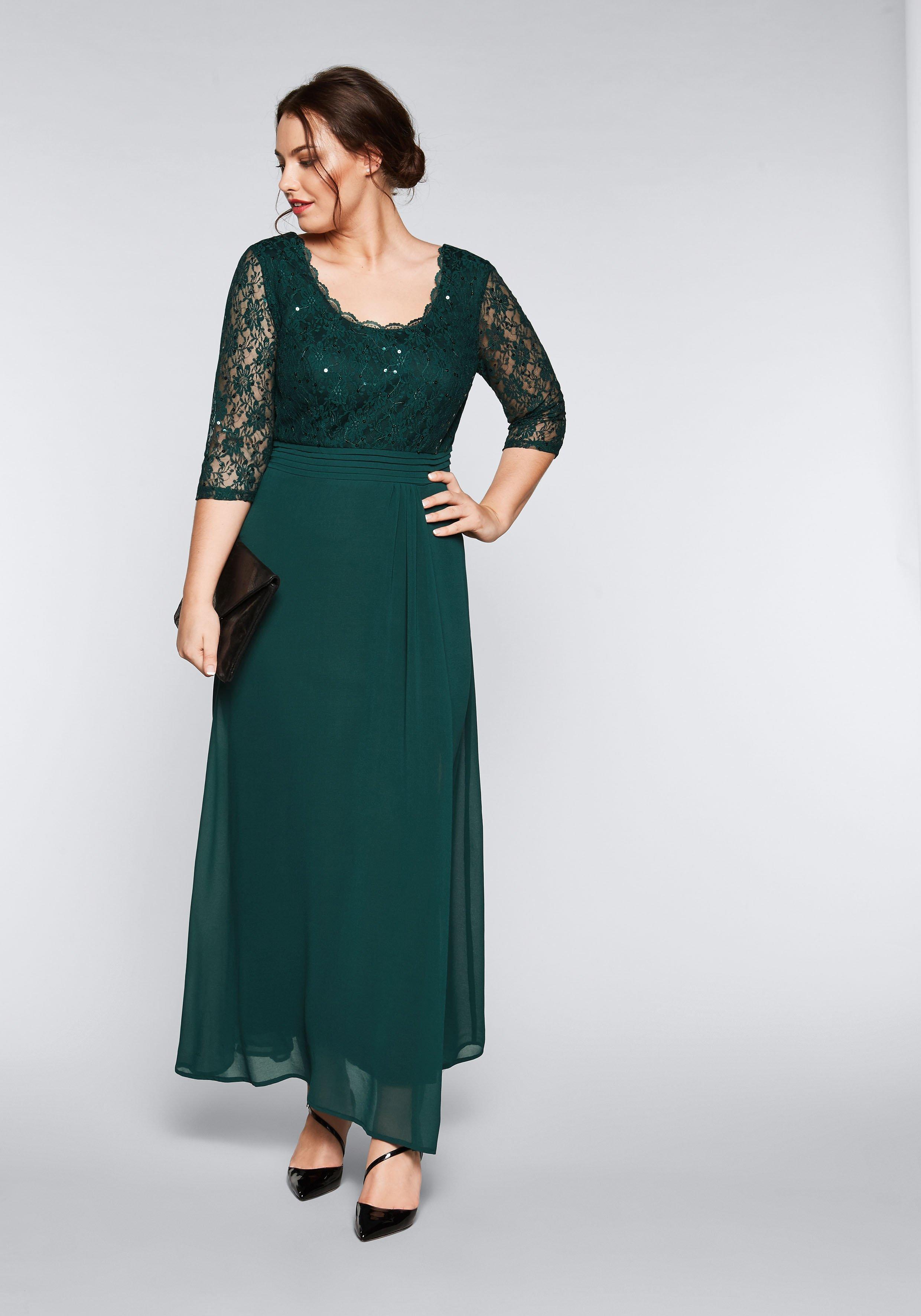 Kleider Grosse Grossen Lang 3 4 Armel Sheego Plus Size Mode