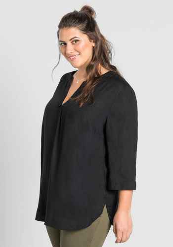 Sheego Damen Bluse Tunika Shirt Gr 447 NEU 44 bis 54 Grau Übergröße