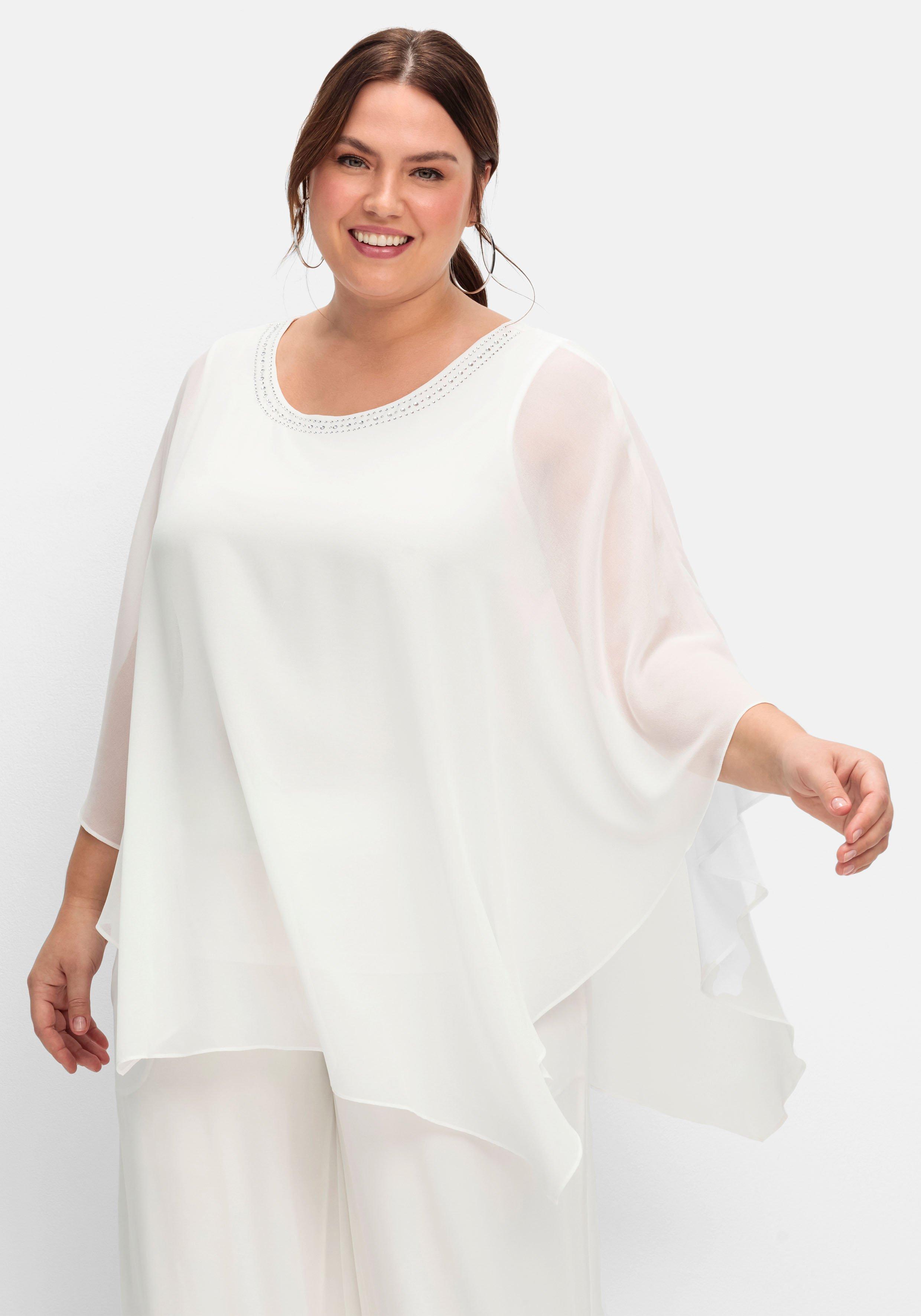 Blusen & Tuniken große Größen weiß | sheego ♥ Plus Size Mode