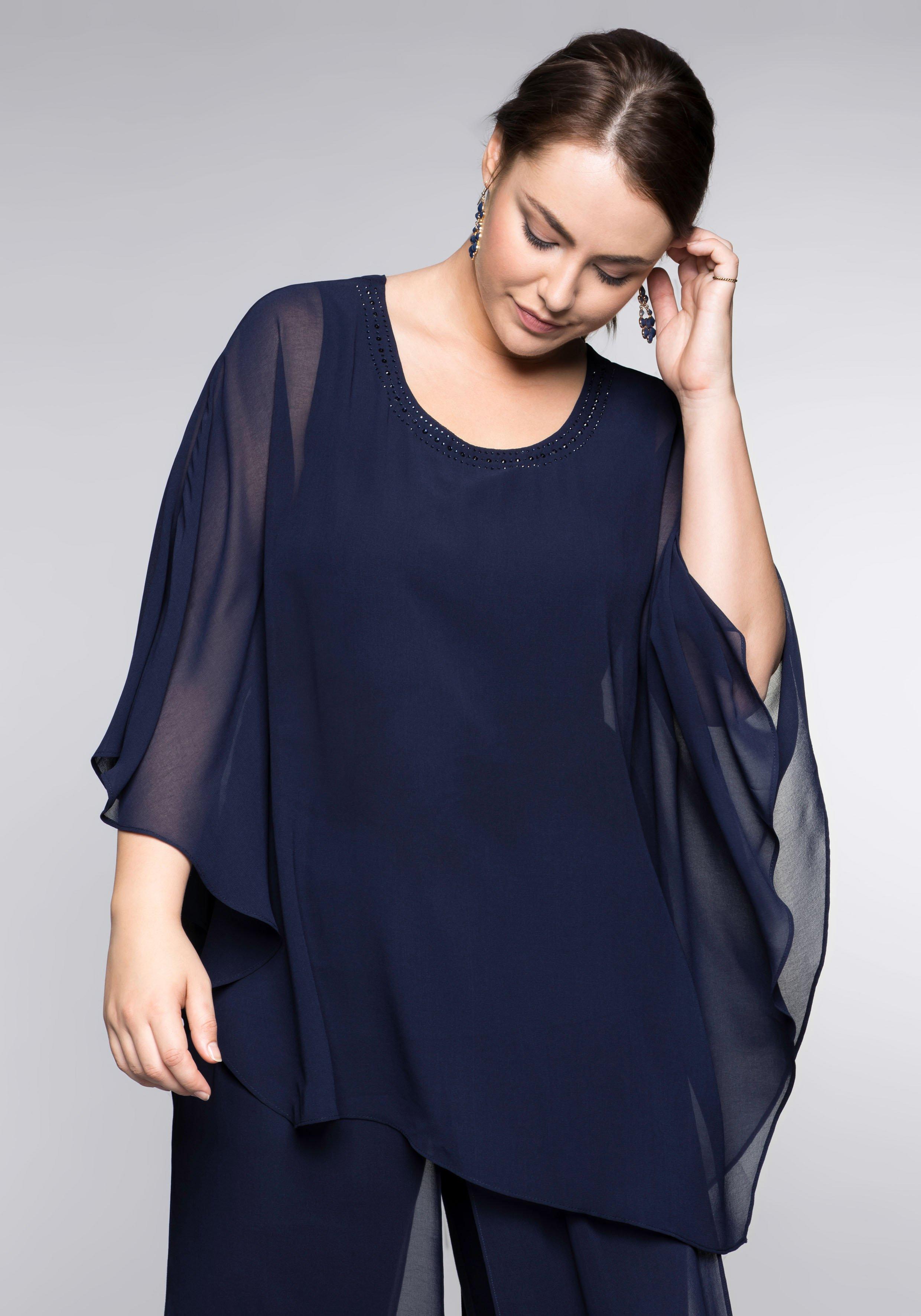 Blusen & Tuniken Mode | große ♥ sheego Plus Size blau Größen