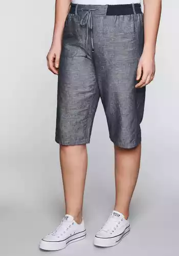 SHEEGO DAMEN JEANS Hose Bermuda Shorts Gr. 44 bis 54 weiß SHEEGO DAMEN JEANS Hose Bermuda Shorts Gr. 44 bis 54 weiß