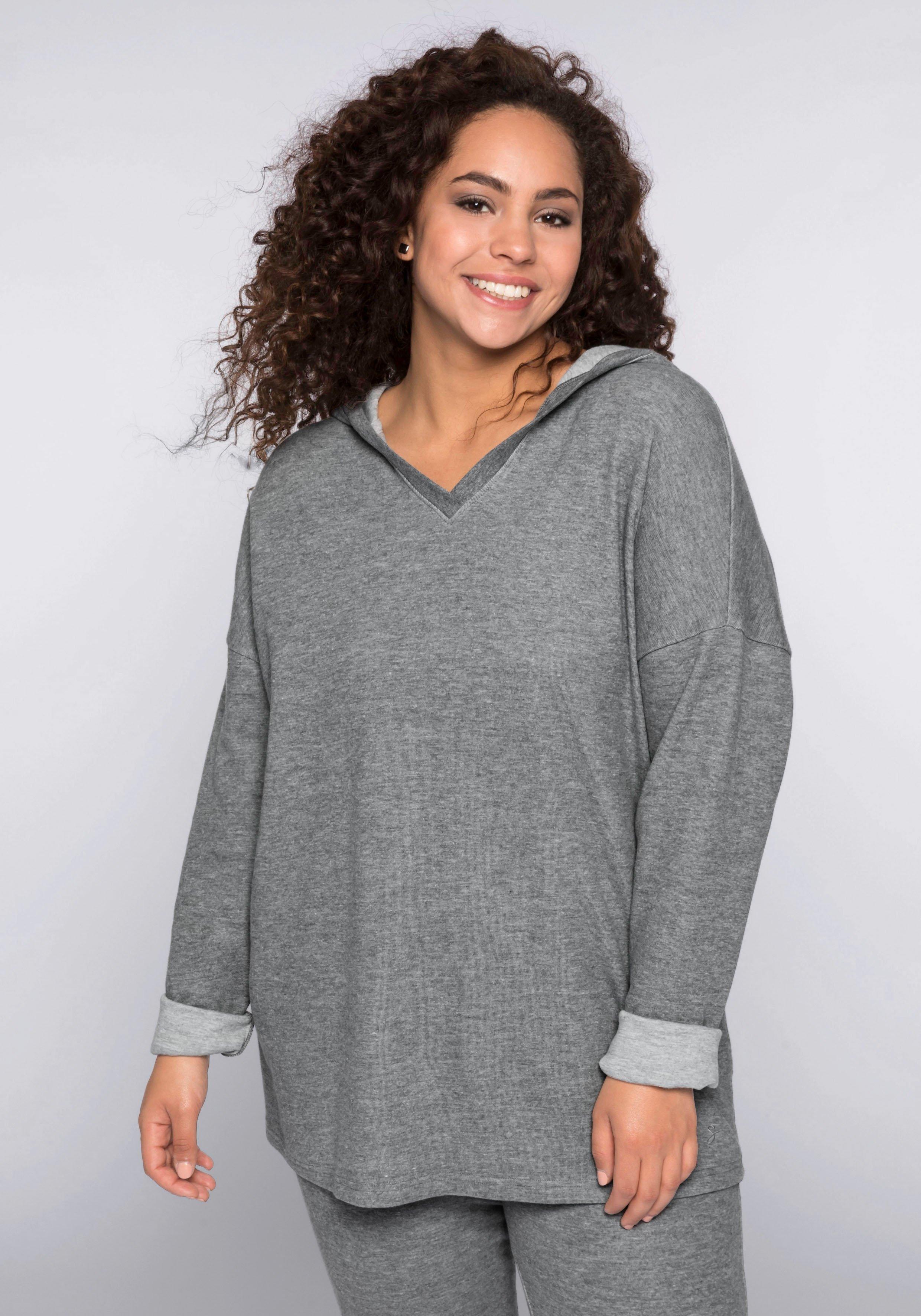 Damen Sweatshirts & -jacken große Größe grau › Size sheego Mode ♥ | Größen Plus 46