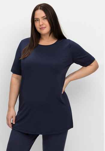 Shirts & Tops große Größen blau Kurzarm | sheego ♥ Plus Size Mode