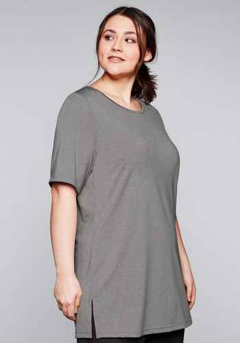 Shirts & Tops große Größen grau Kurzarm | sheego ♥ Plus Size Mode