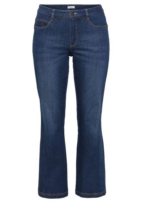 Stretch-Jeans mit ausgestellter Saumweite - blue Denim - 46