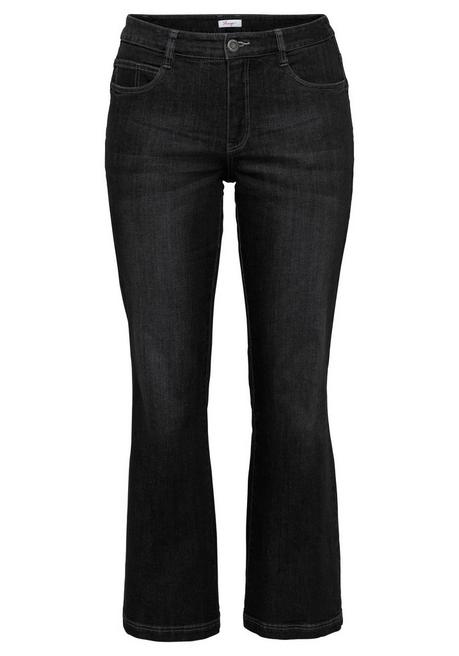 Stretch-Jeans mit ausgestellter Saumweite - black Denim - 46