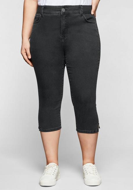 Capri-Jeans mit »Ultimate Stretch«, wächst bis 3 Gr. mit - black Denim - 1
