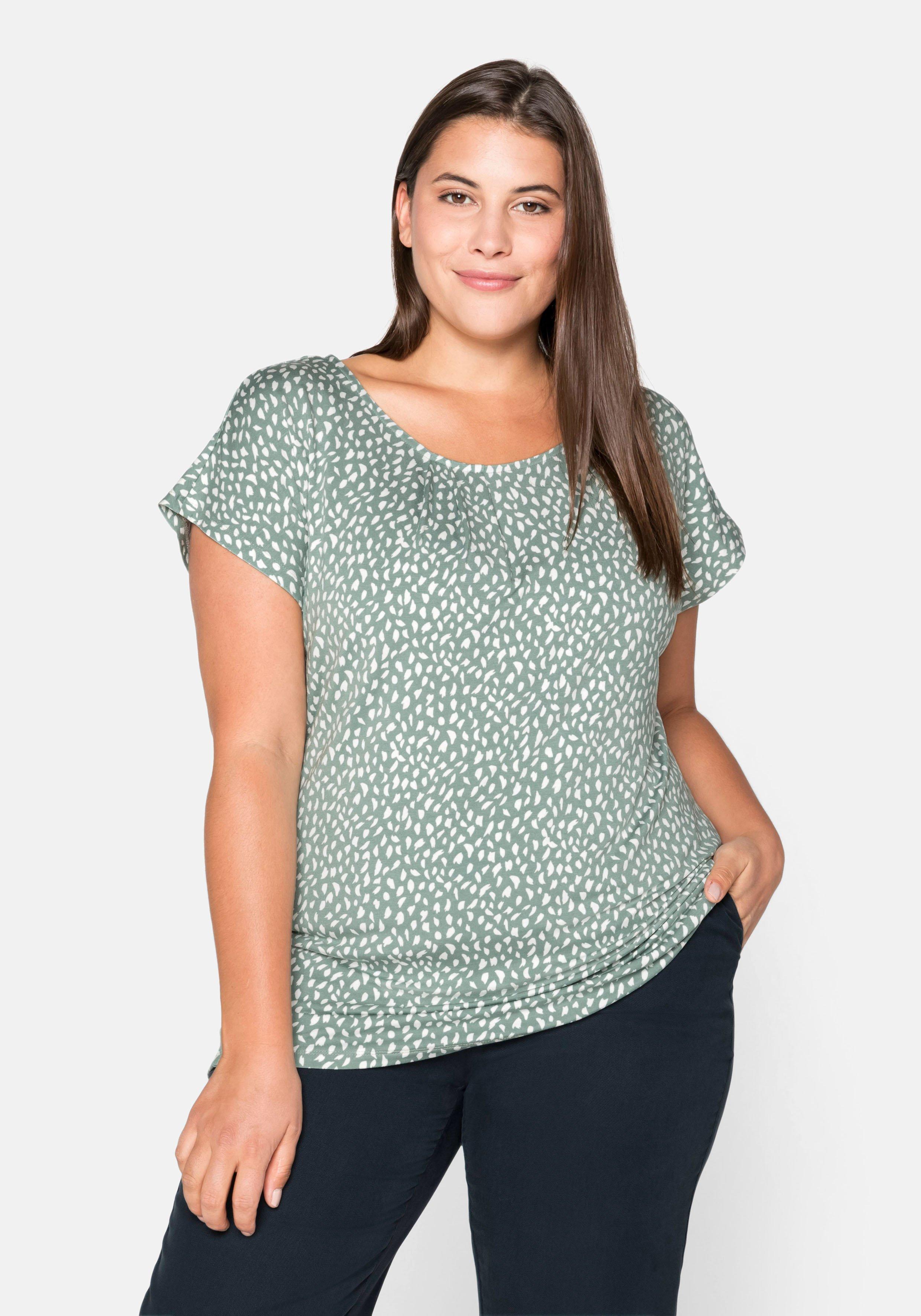 Shirts sheego Size grün Plus Mode Tops mittel Größen große | ♥ &