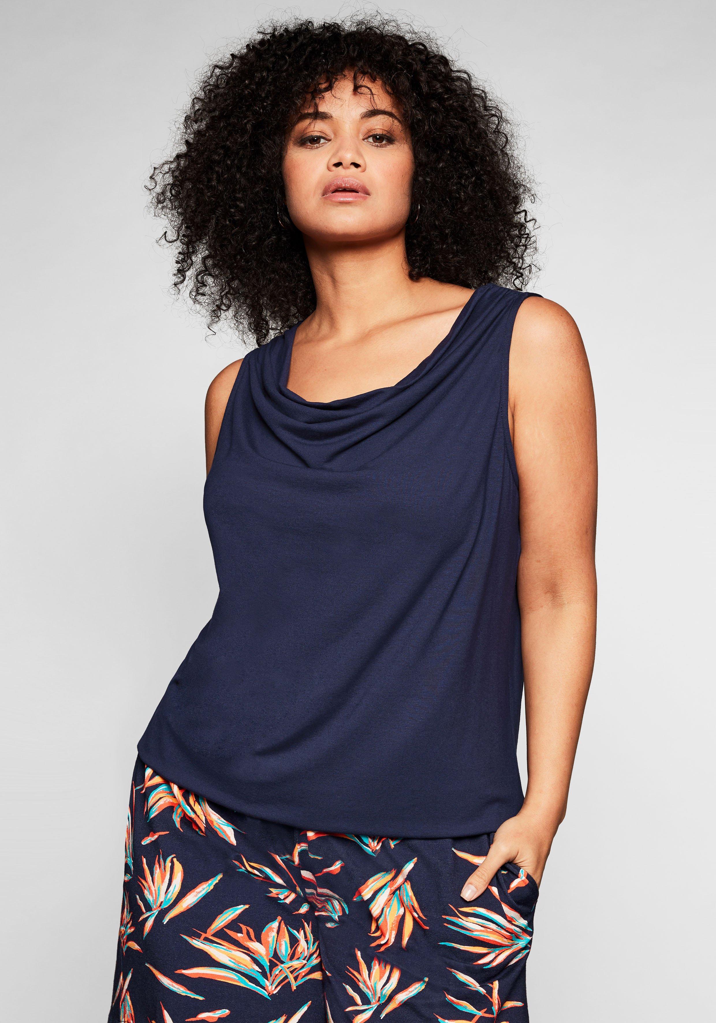 Tops große Größen Mode blau sheego ♥ Size | Plus