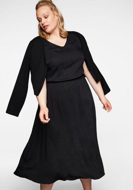 Set aus ärmellosem Kleid und kurzem Cardigan - schwarz - 40