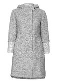 Mantel in Woll-Optik, melierte Qualität - stahlblau | sheego