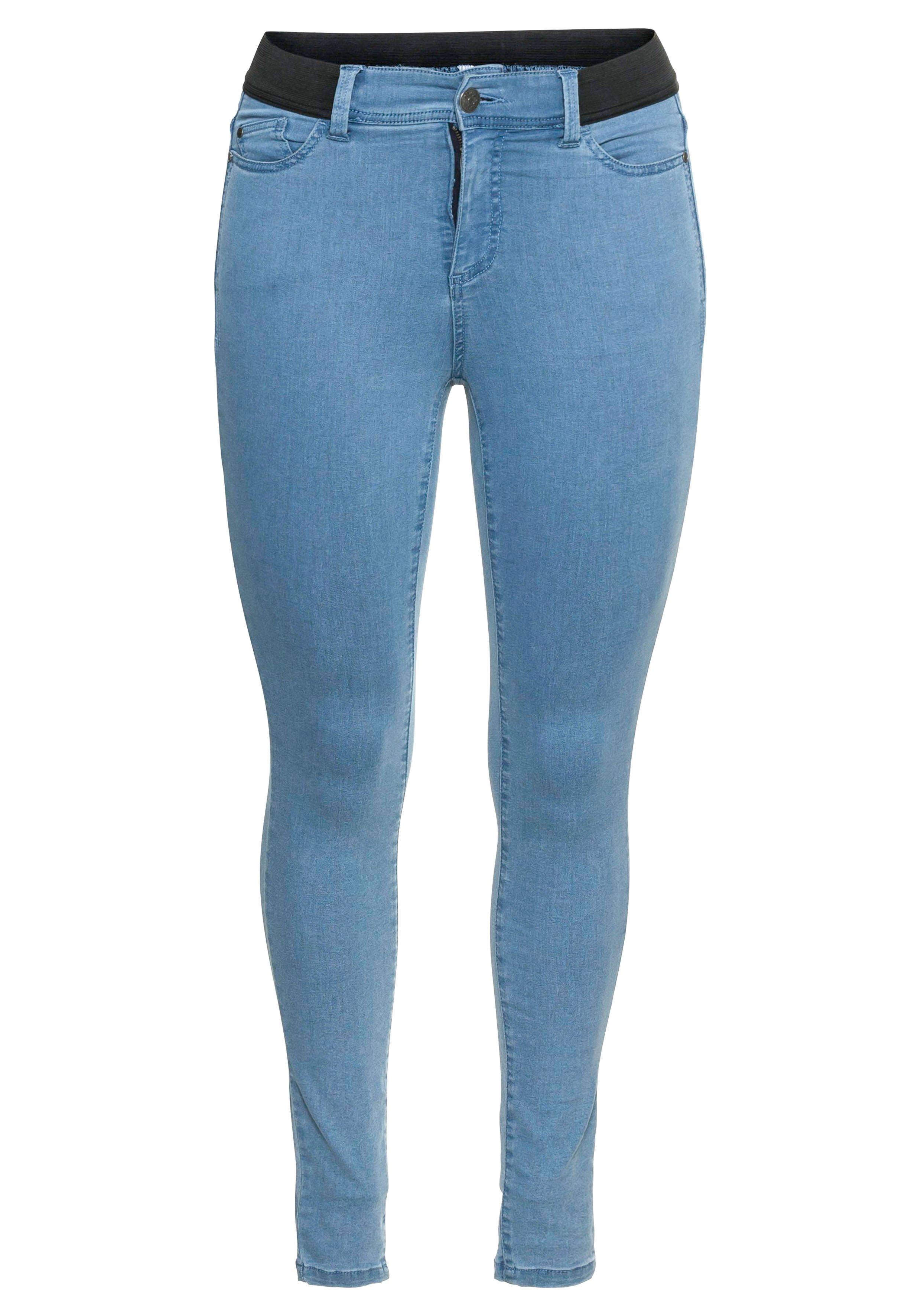 Skinny Jeans mit »Ultimate sheego Denim bis 3 Stretch«, | Gr. wächst blue mit 