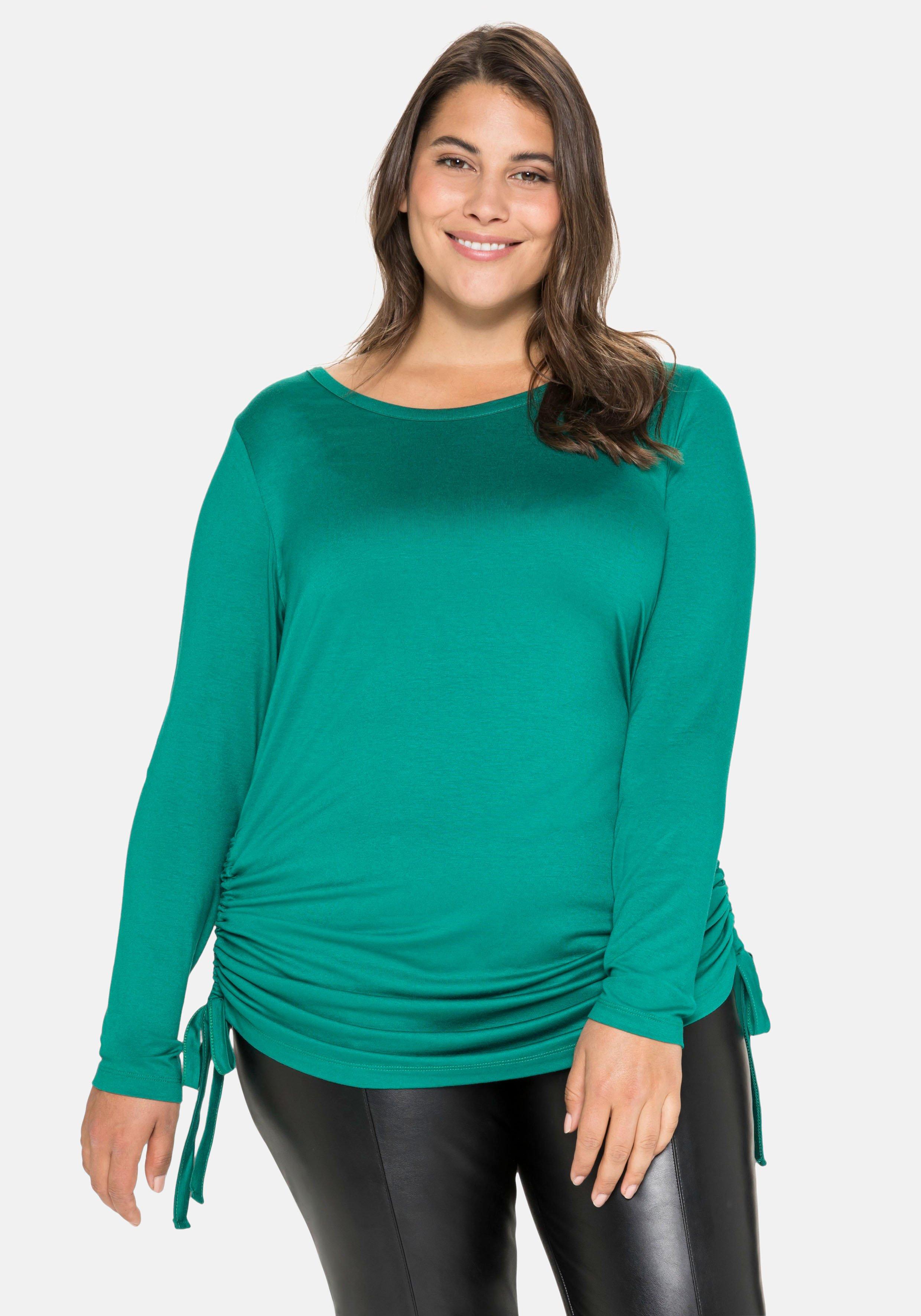 Langarmshirts große Größen grün › Größe 44 | sheego ♥ Plus Size Mode