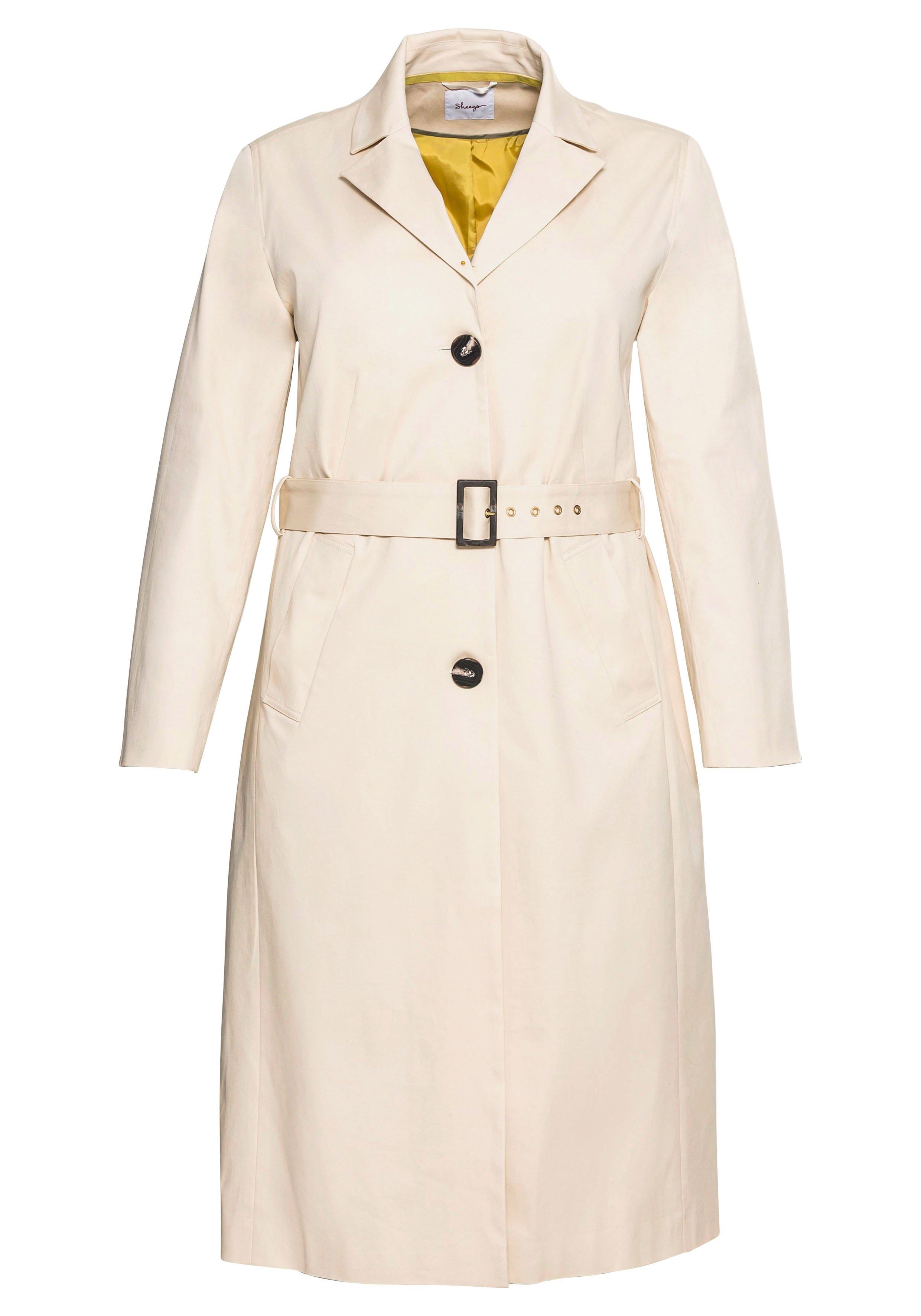 Trenchcoat mit Kapuze, aus sheego cappuccino | Lyocell - TENCEL™