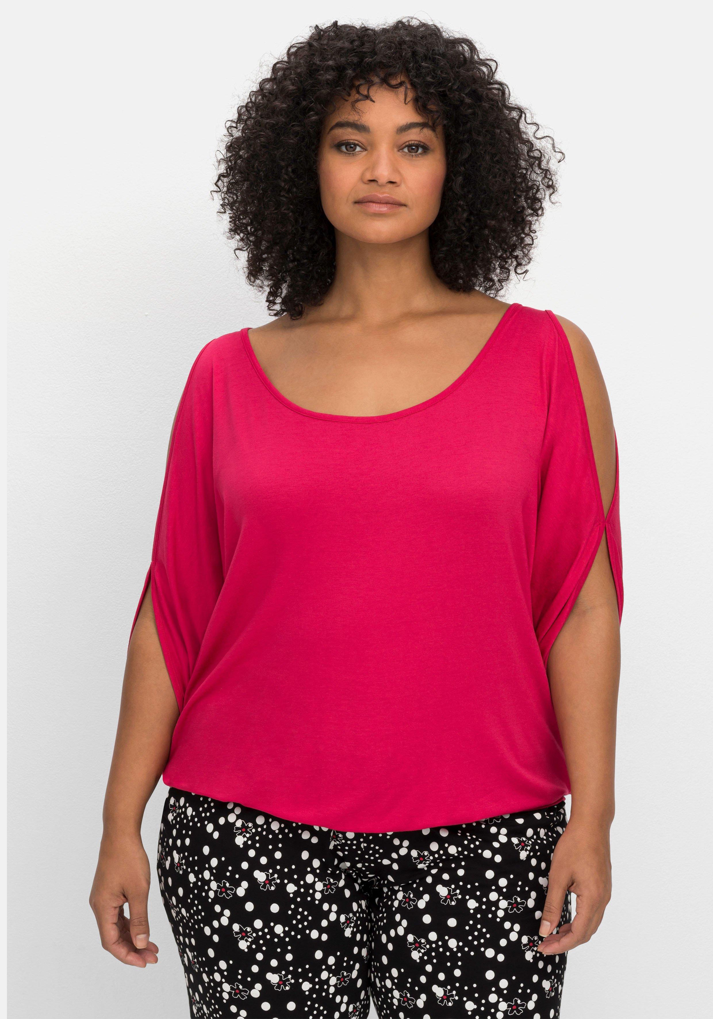 Shirts & › Größen ♥ Tops sheego Mode Größe | Plus Size 44 rosa große