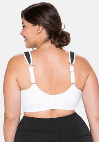 Große Größen: Sport-BH  aus Coolmax®, im Komfort-Schnitt, weiß, Gr.105F