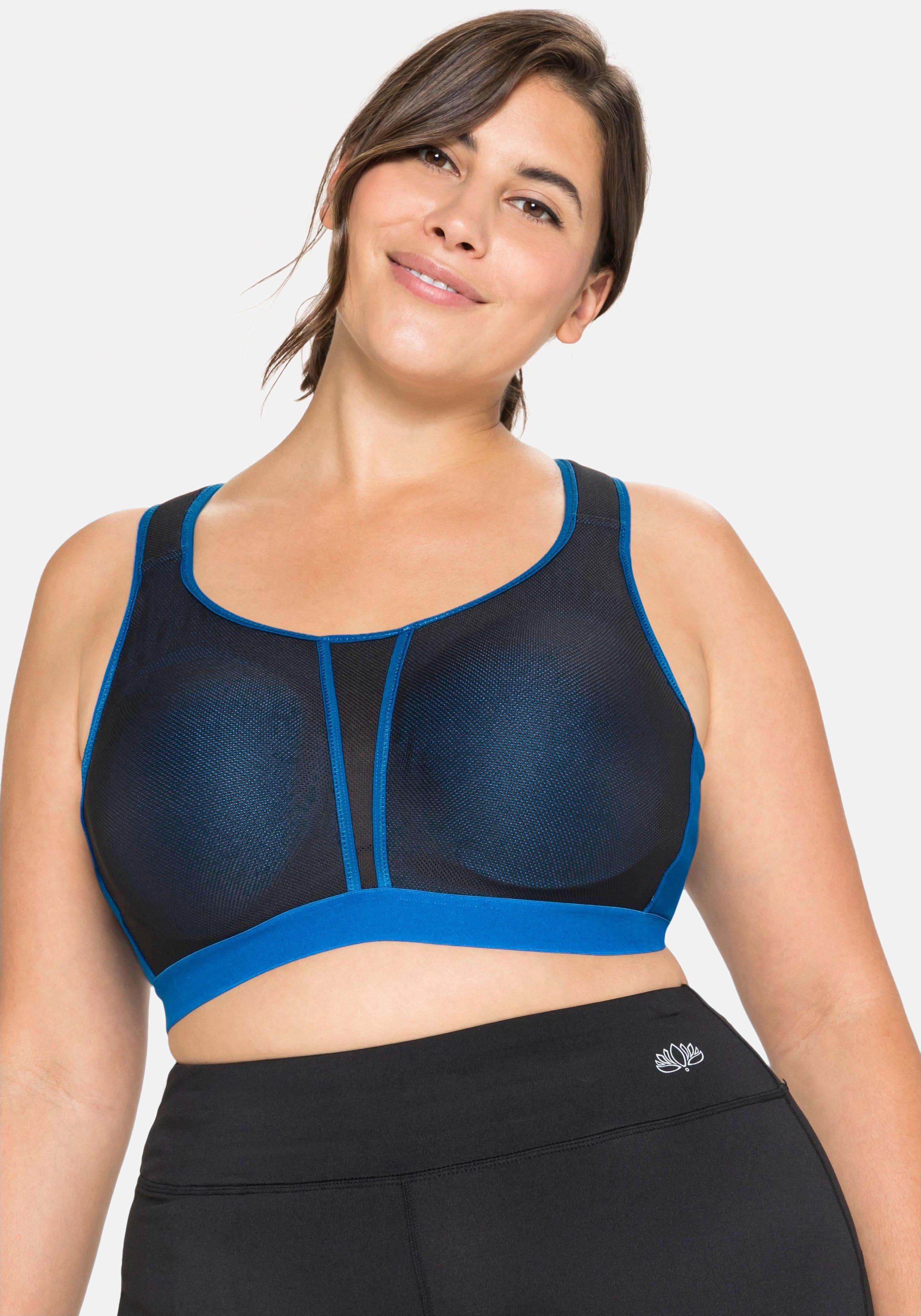 sheego Sport-BH aus Coolmax®, im Komfort-Schnitt - italienblau sheego