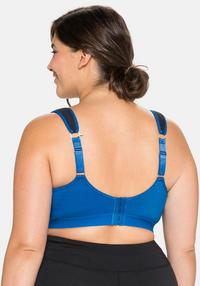 Sport-BH aus Coolmax®, im Komfort-Schnitt, italienblau, Gr.105D