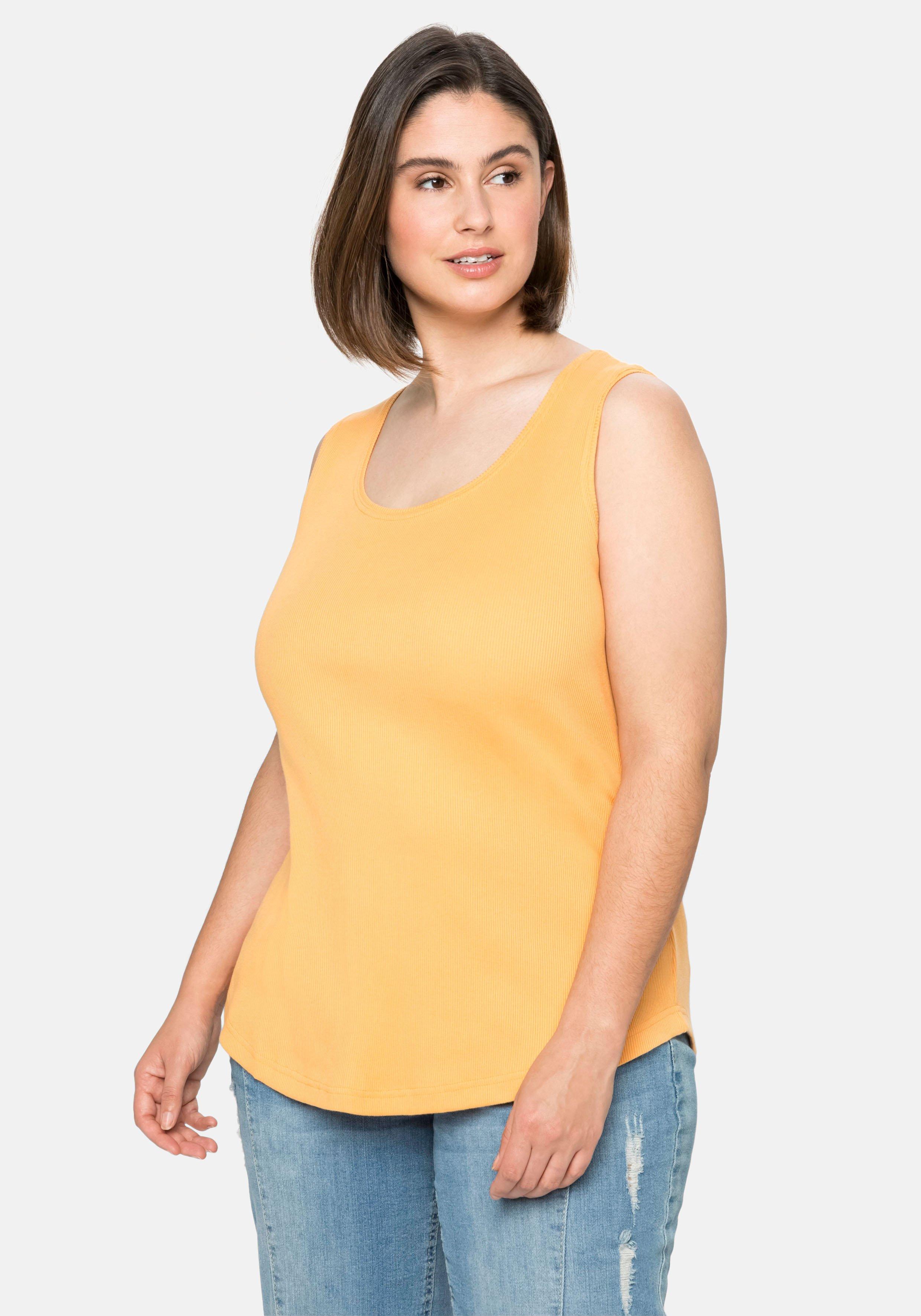 Shirts & Tops große sheego Size Mode | Größen ♥ Größe 54 Plus orange ›