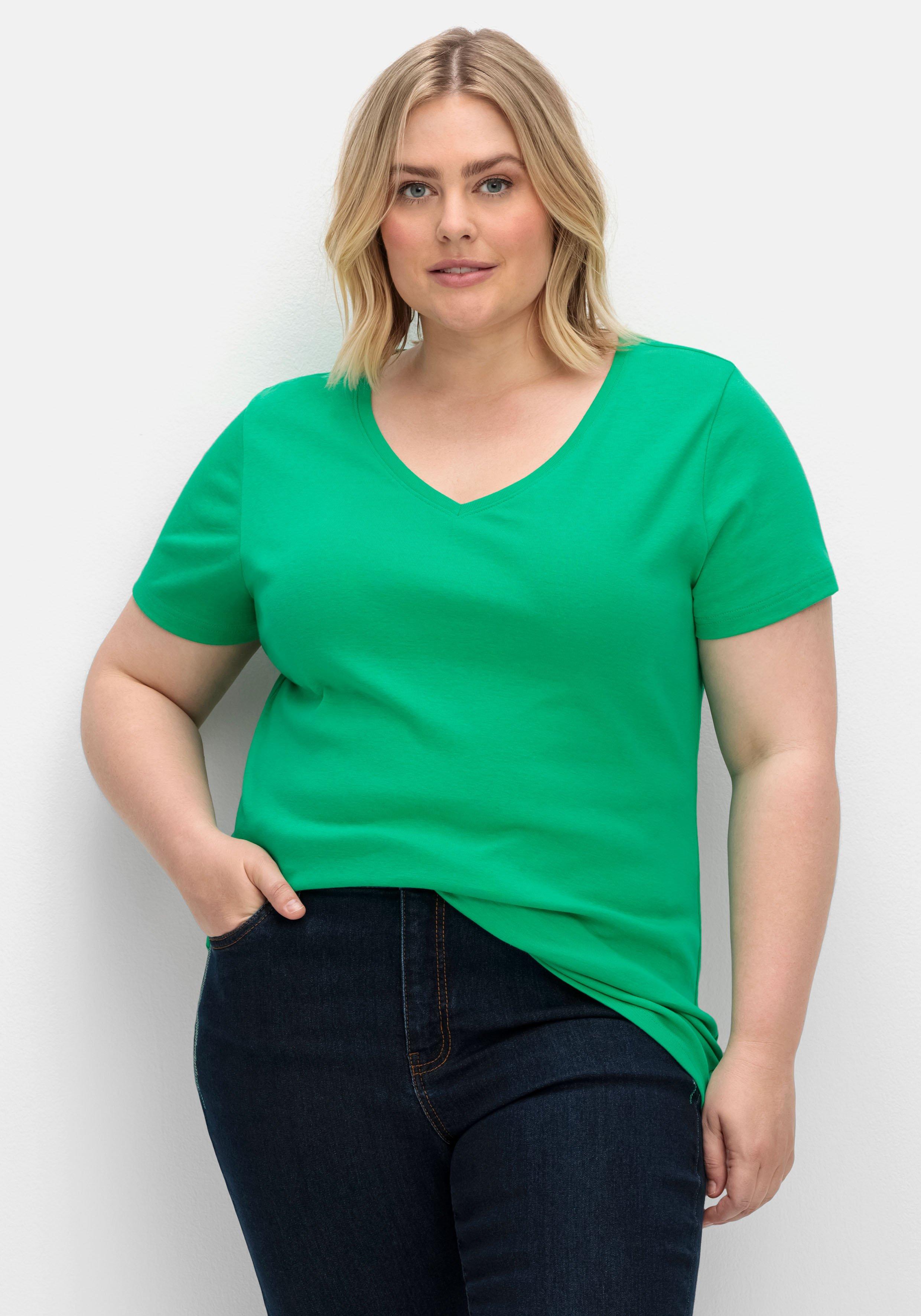 Shirts & Tops große Größen bunt Kurzarm | sheego ♥ Plus Size Mode