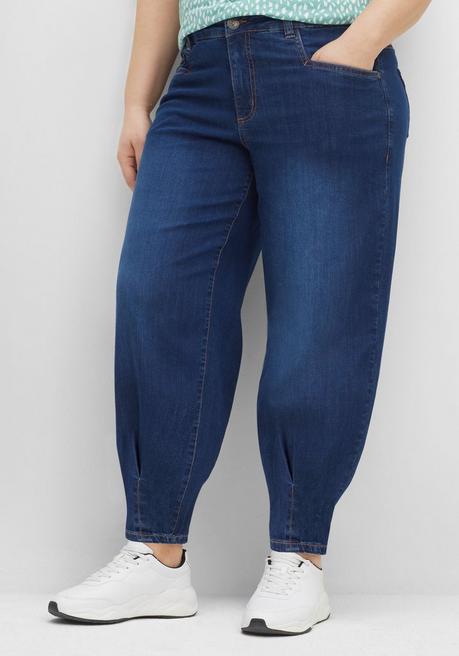 Mom-Jeans OLIVIA in Five-Pocket-Form - blue Denim - 40