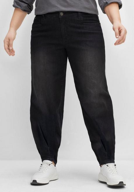 Mom-Jeans OLIVIA in Five-Pocket-Form - black Denim - 40