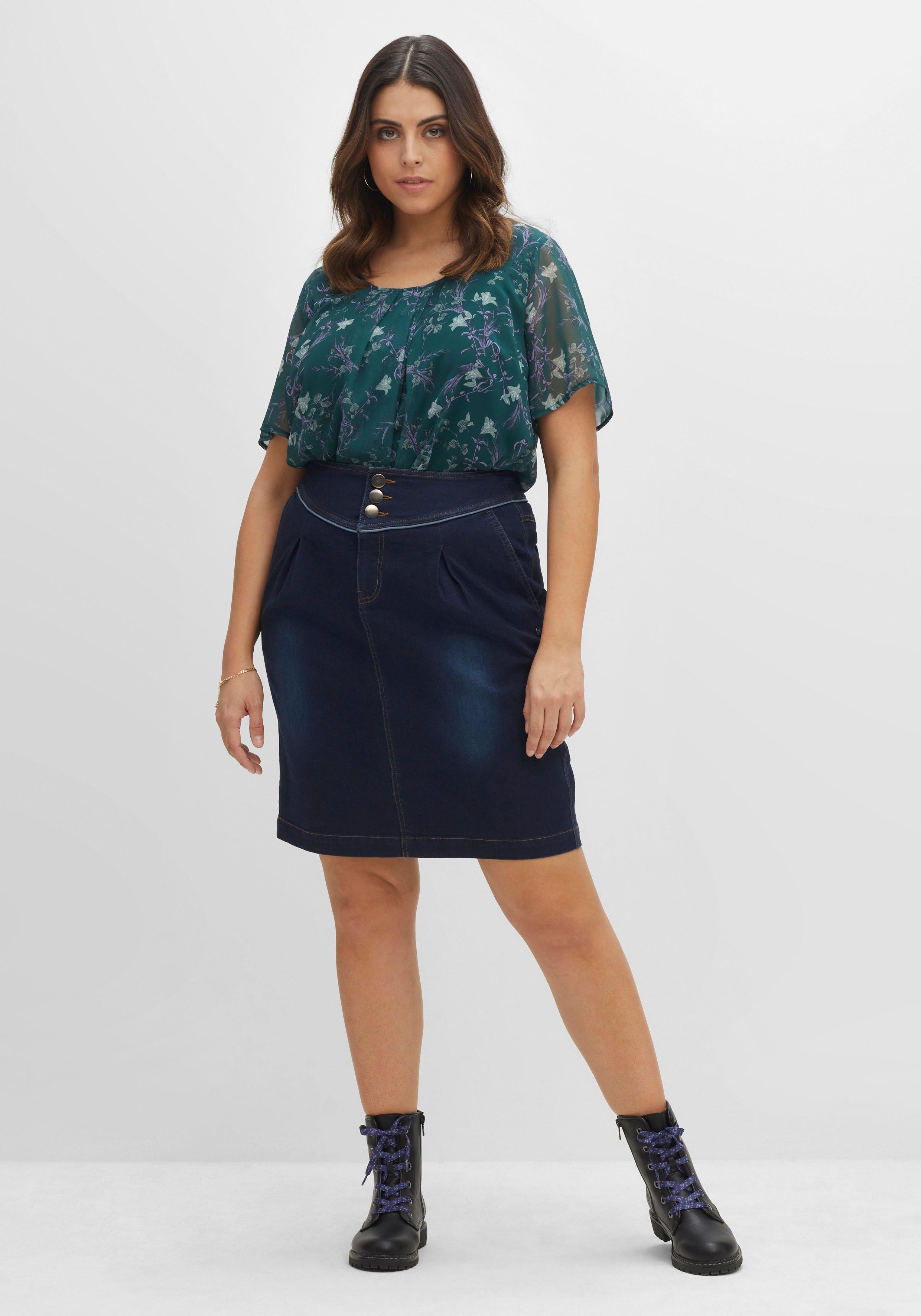 Mode große Größen Plus Size ♥ sheego Jeansröcke |