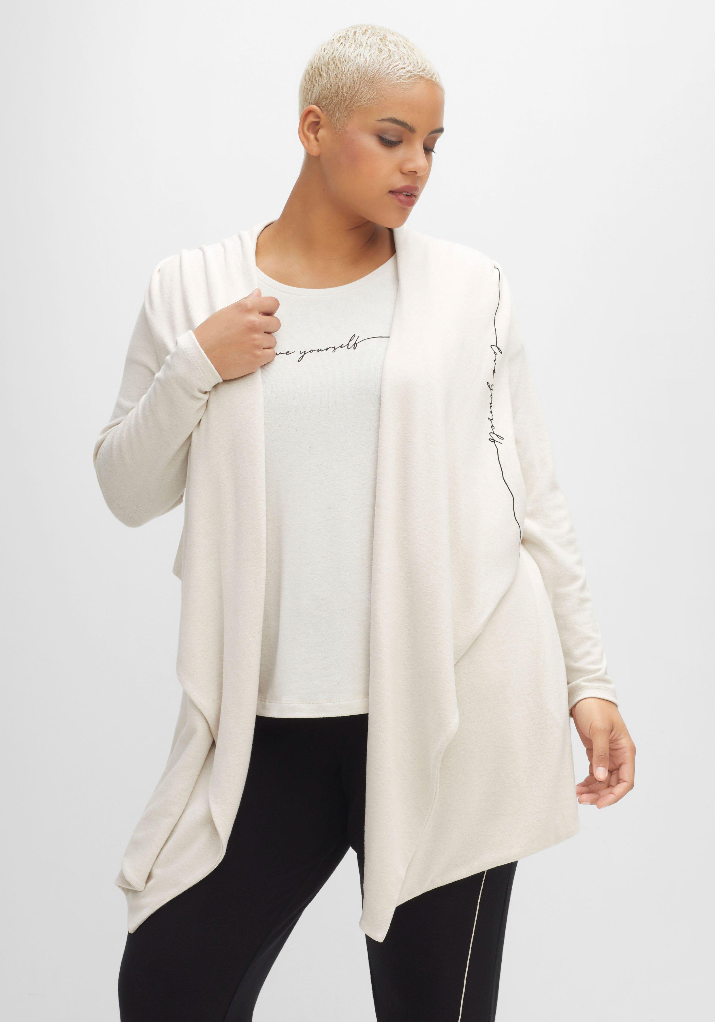 Damen Sweatshirts & -jacken 40 große Mode ♥ weiß › Size Größen Plus Größe sheego 
