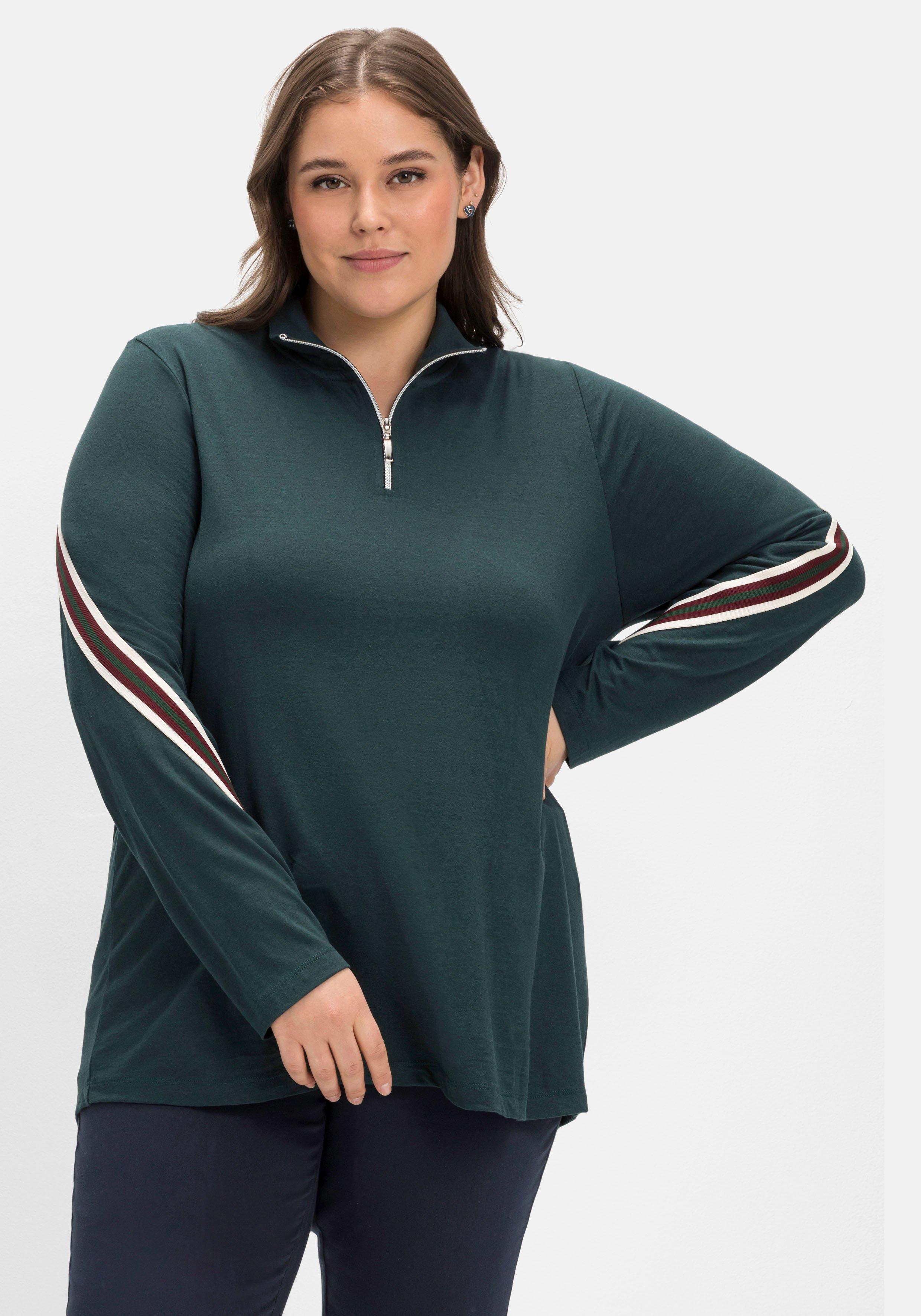 Langarmshirts große Größen grün › Größe 44 | sheego ♥ Plus Size Mode