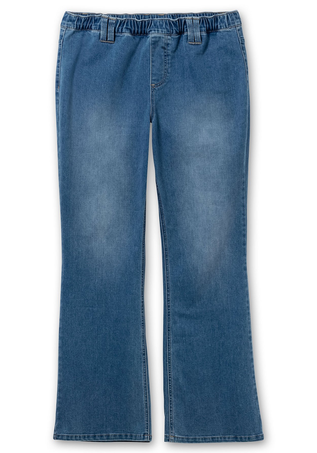 Kurze Jeansjacke mit Kapuze - blue Denim | sheego