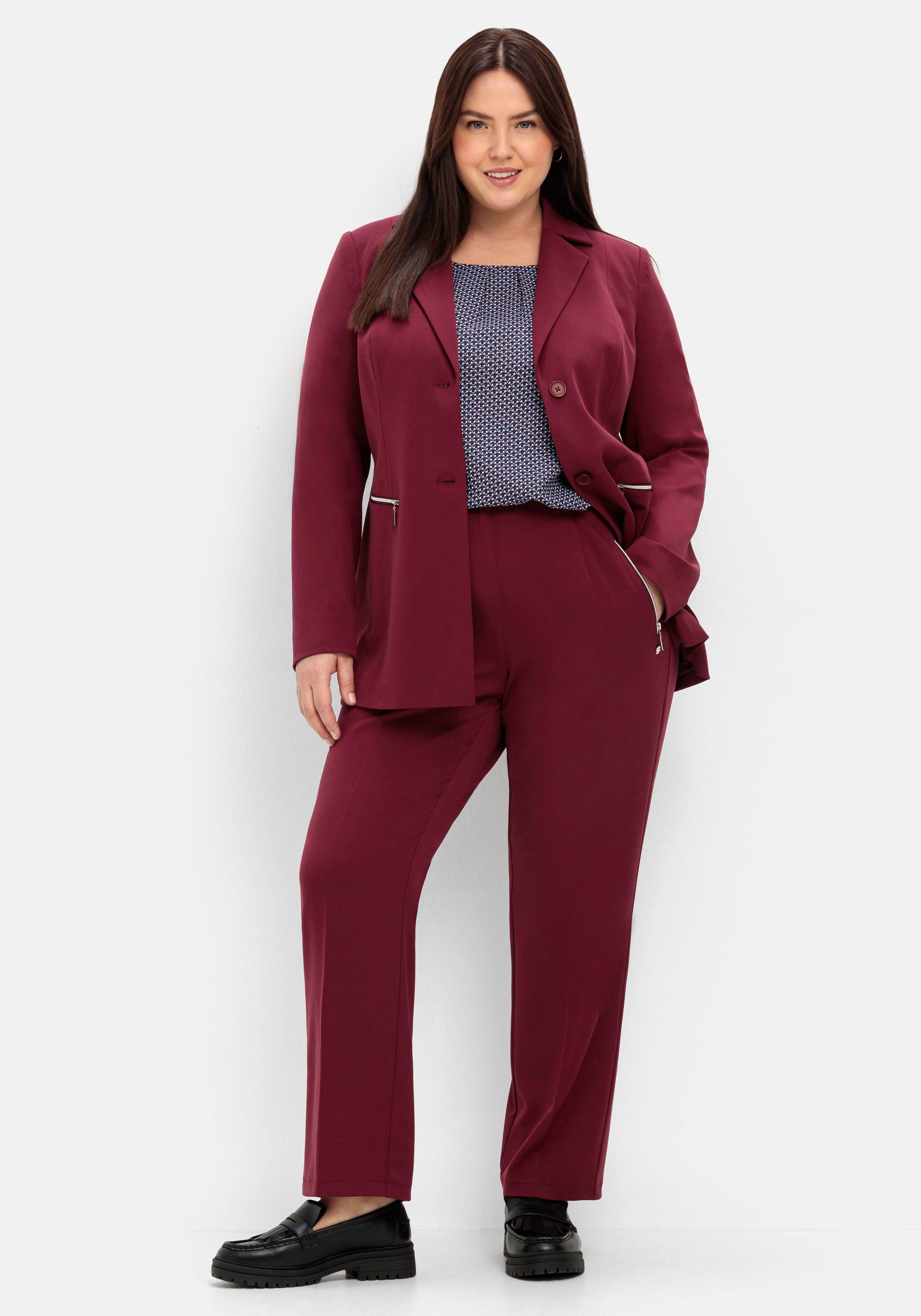 Größen Mode sheego Damen Hosen rot Plus ♥ Size große |