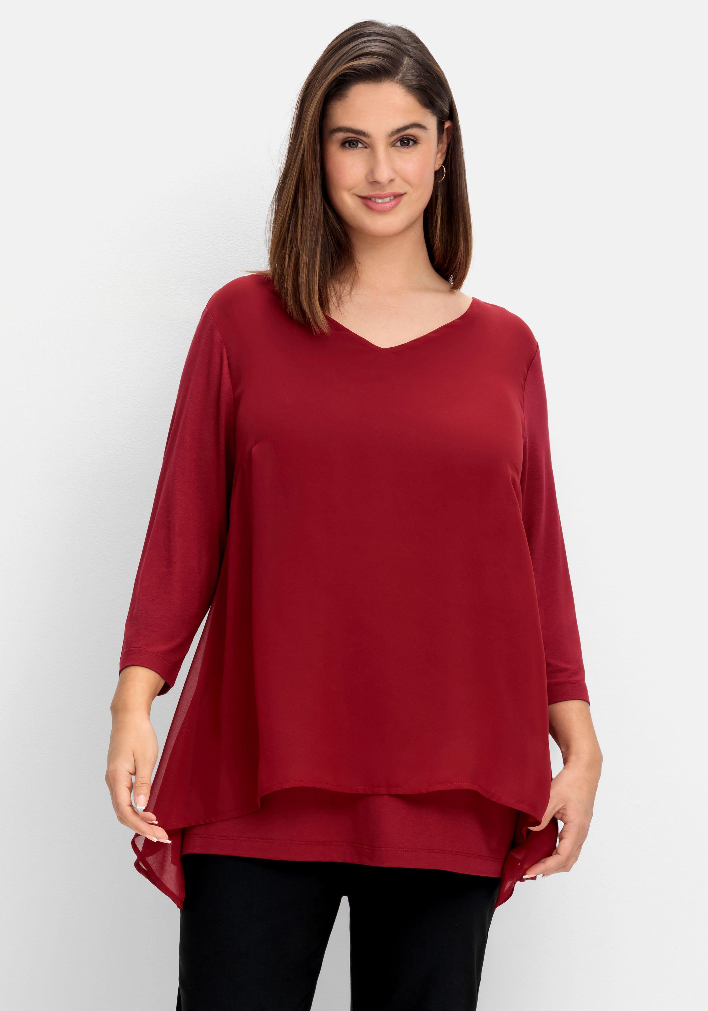 Shirts große Größen sheego ♥ Mode rot Size | Plus