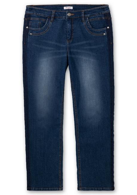 Gerade Jeans in Curvy-Schnitt PIA mit Galonstreifen - blue Denim | sheego
