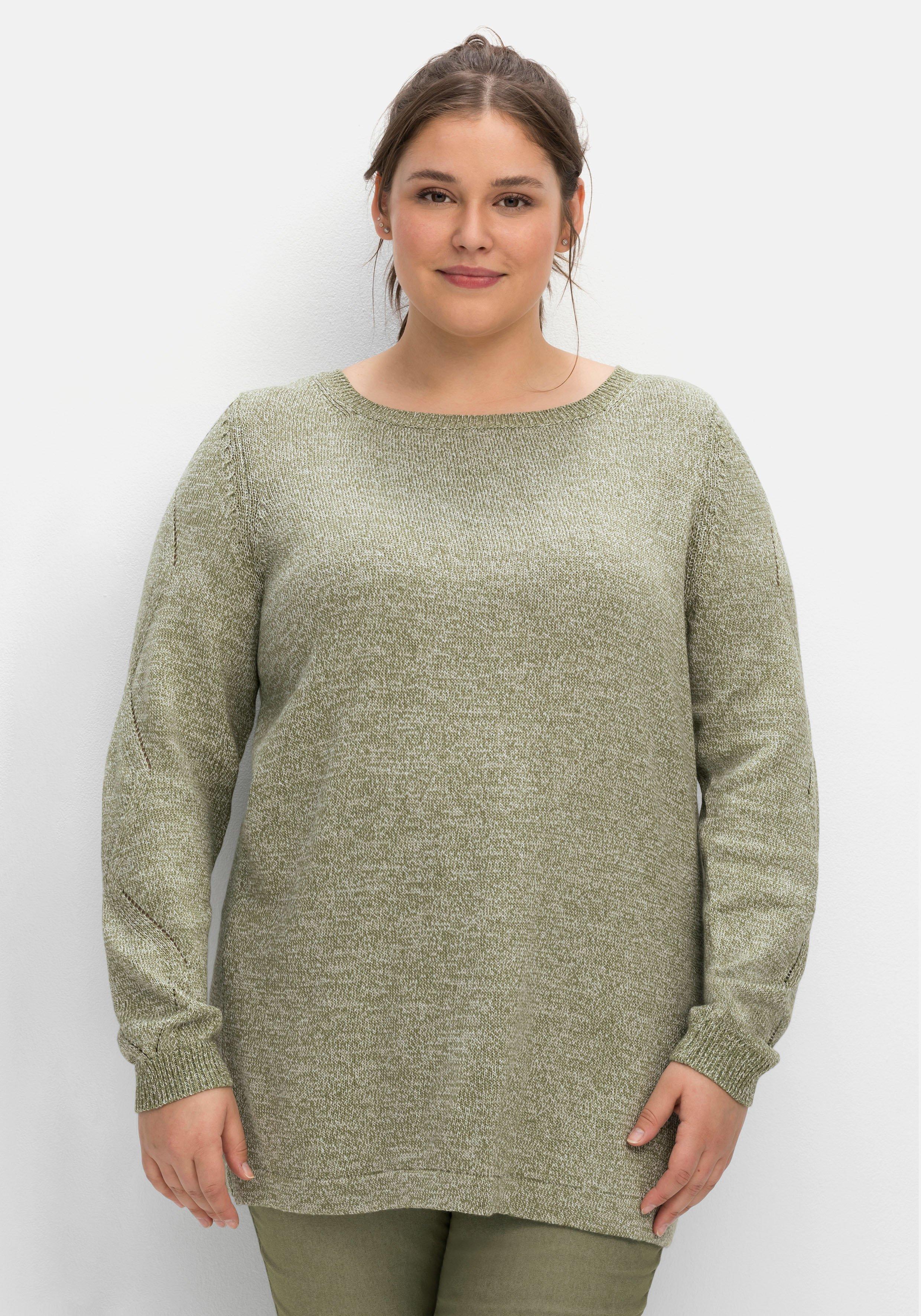 Damen Pullover & Strickjacken große Größen grün › Größe 48 | sheego ♥ Plus  Size Mode